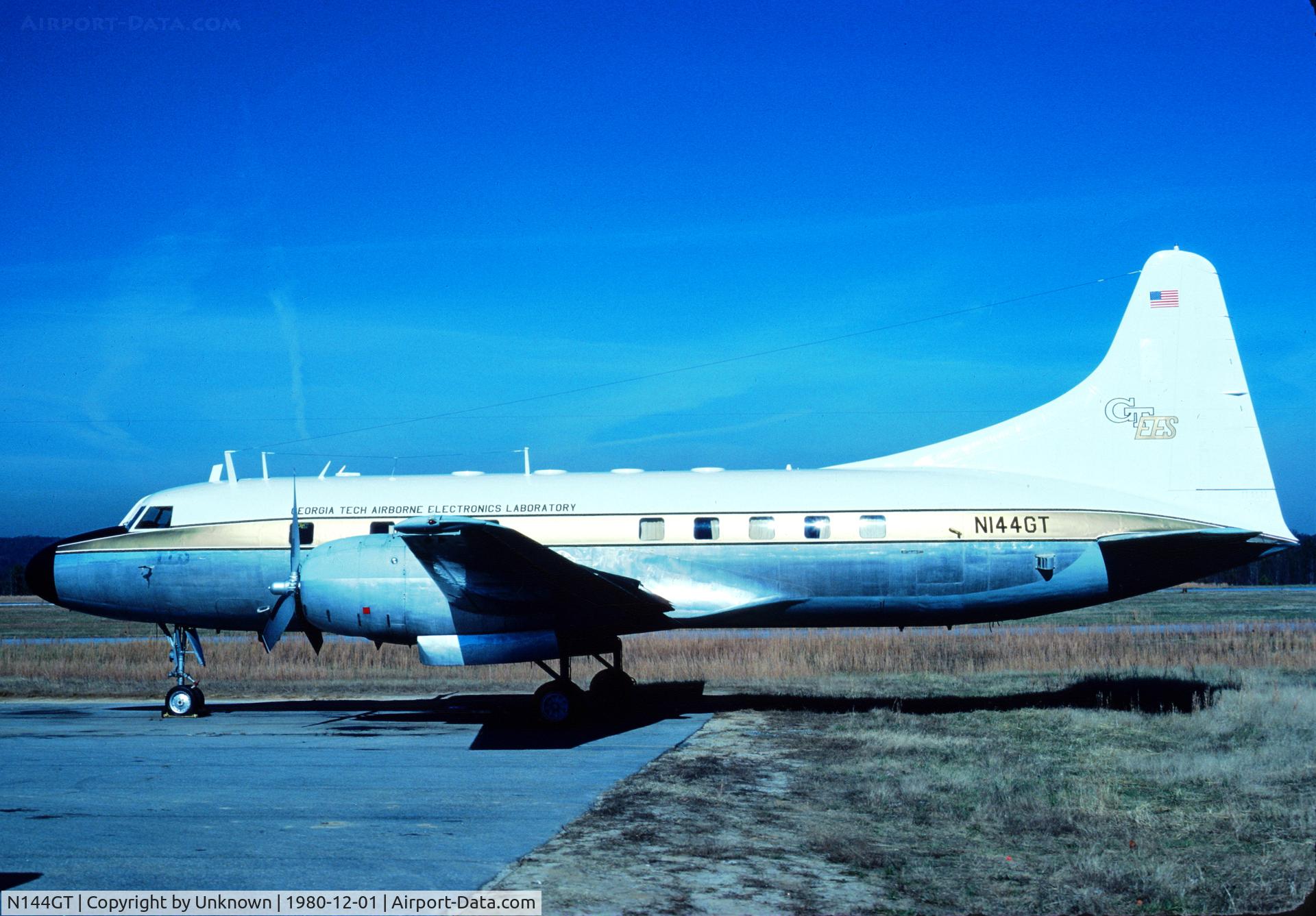 N144GT, 1953 Convair T-29B C/N 275, Unknown 12.1980