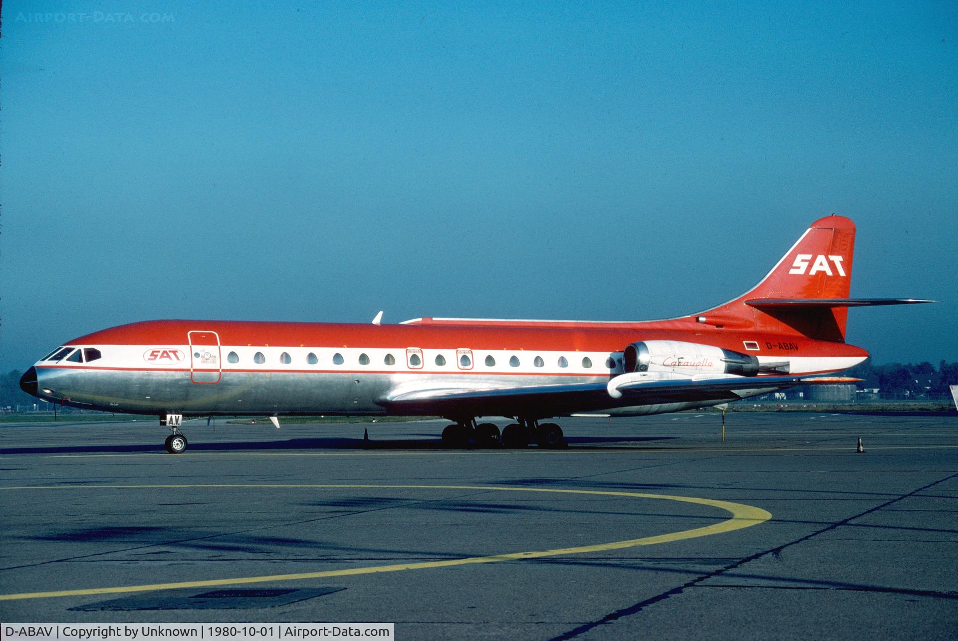 D-ABAV, 1968 Sud Aviation SE-210 Caravelle 10B1R C/N 243, Unknown 10.1980