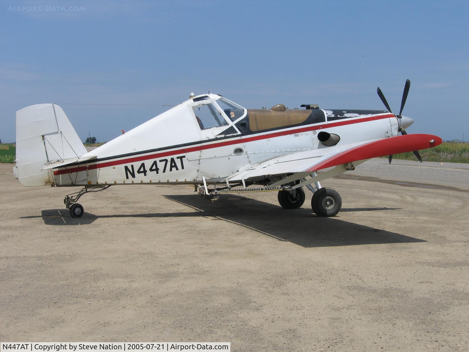 N447AT, 1992 Ayres S2R-G6 Thrush C/N G6-103, Jones Aviation 1992 Ayres S2R-G6 as sprayer at Jones' Williams airstrip