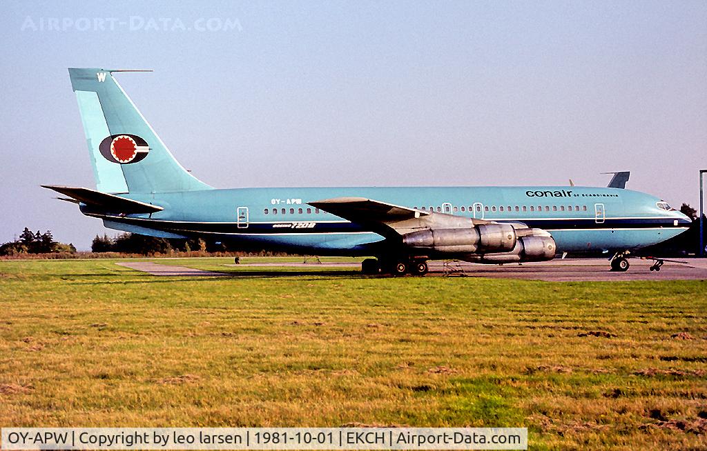 OY-APW, 1961 Boeing 720-051B C/N 18422, Copenhagen 1.10.1981