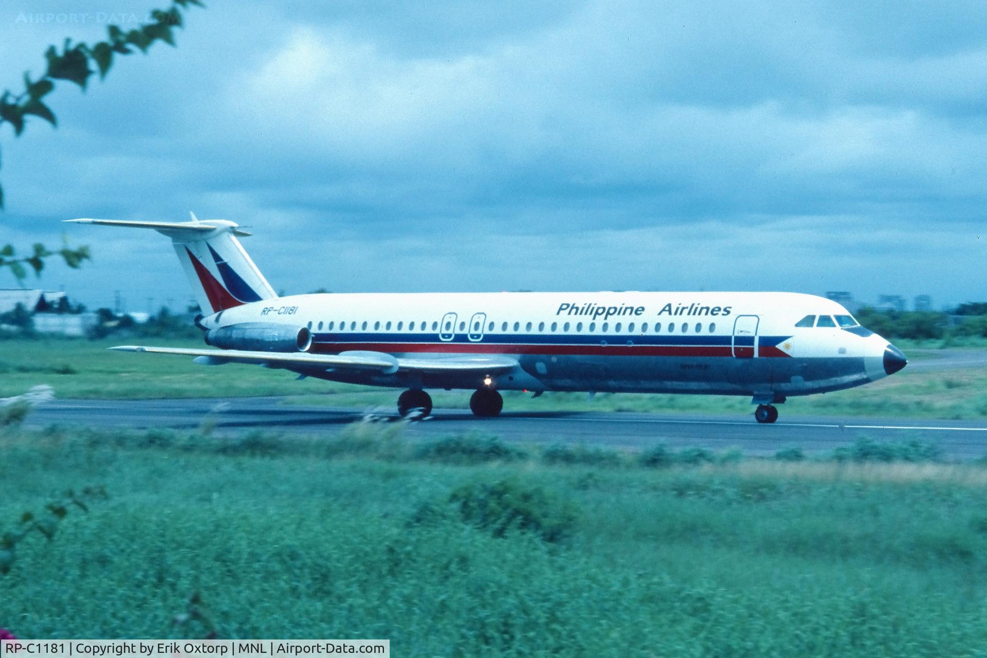 RP-C1181, 1971 BAC 111-527FK One-Eleven C/N BAC.226, Manila 1970s.