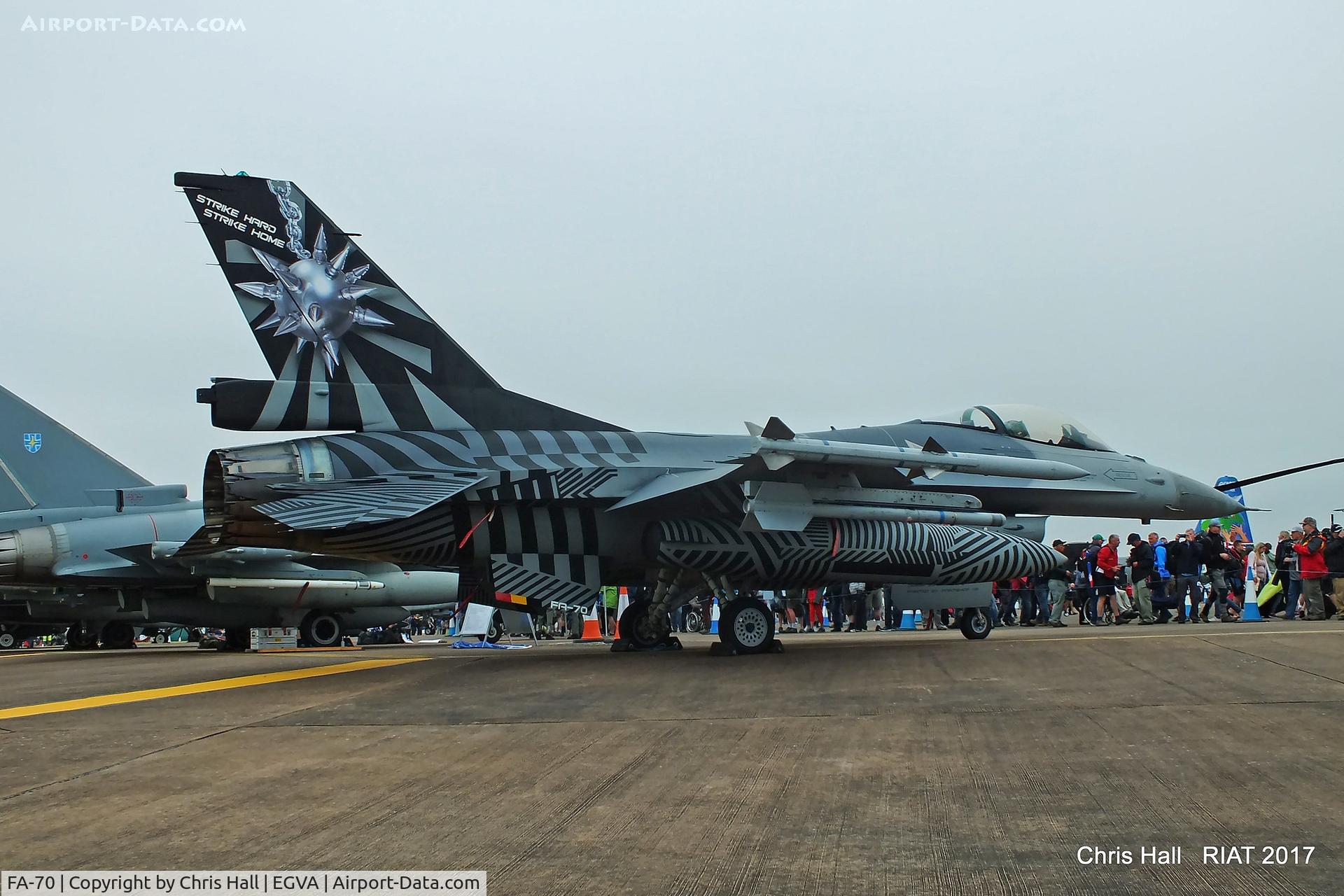 FA-70, SABCA F-16AM Fighting Falcon C/N 6H-70, RIAT 2017