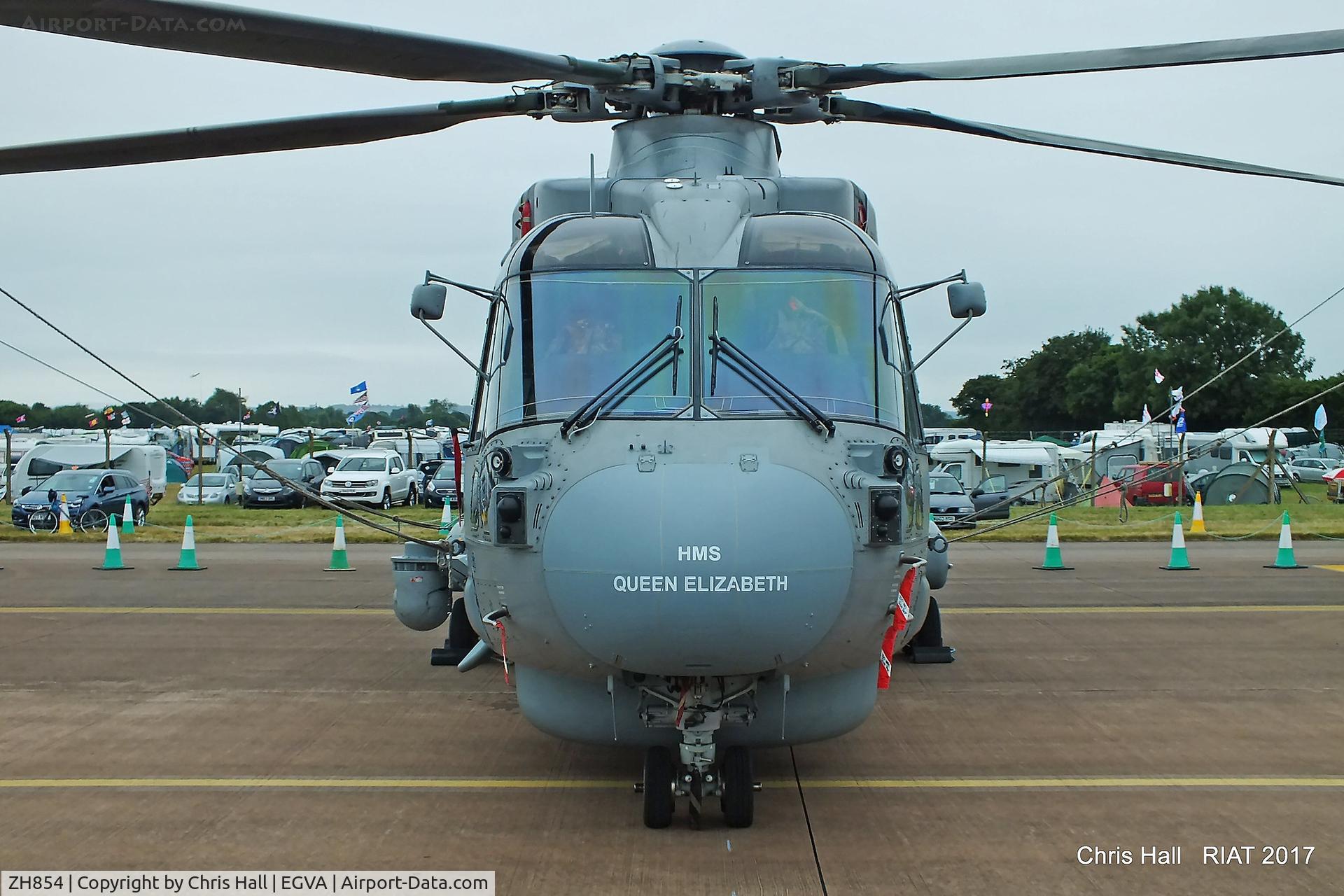 ZH854, AgustaWestland EH-101 Merlin HM1 (Mk111) C/N 50139/RN34, RIAT 2017
