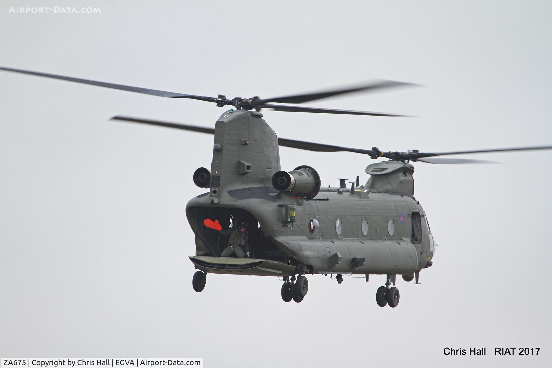 ZA675, Boeing Vertol Chinook HC.4 C/N M/A006/M7009,, RIAT 2017