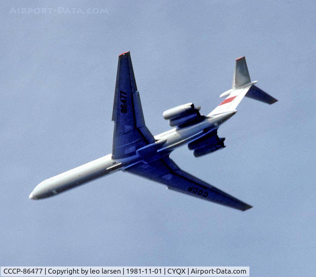 CCCP-86477, 1977 Ilyushin Il-62M C/N 4727435, Gander 1.11.1981