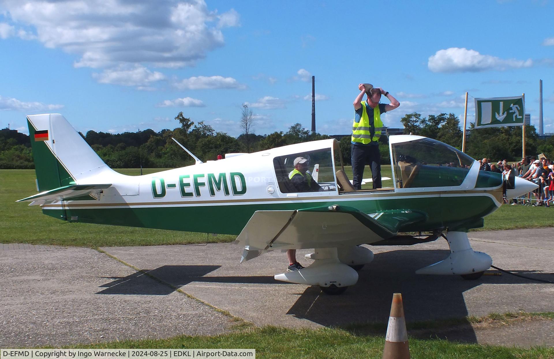D-EFMD, Robin DR-400-180 Regent Regent C/N 1477, Robin DR.400-180 Regent at the 2024 Flugplatzfest Leverkusen airfield display