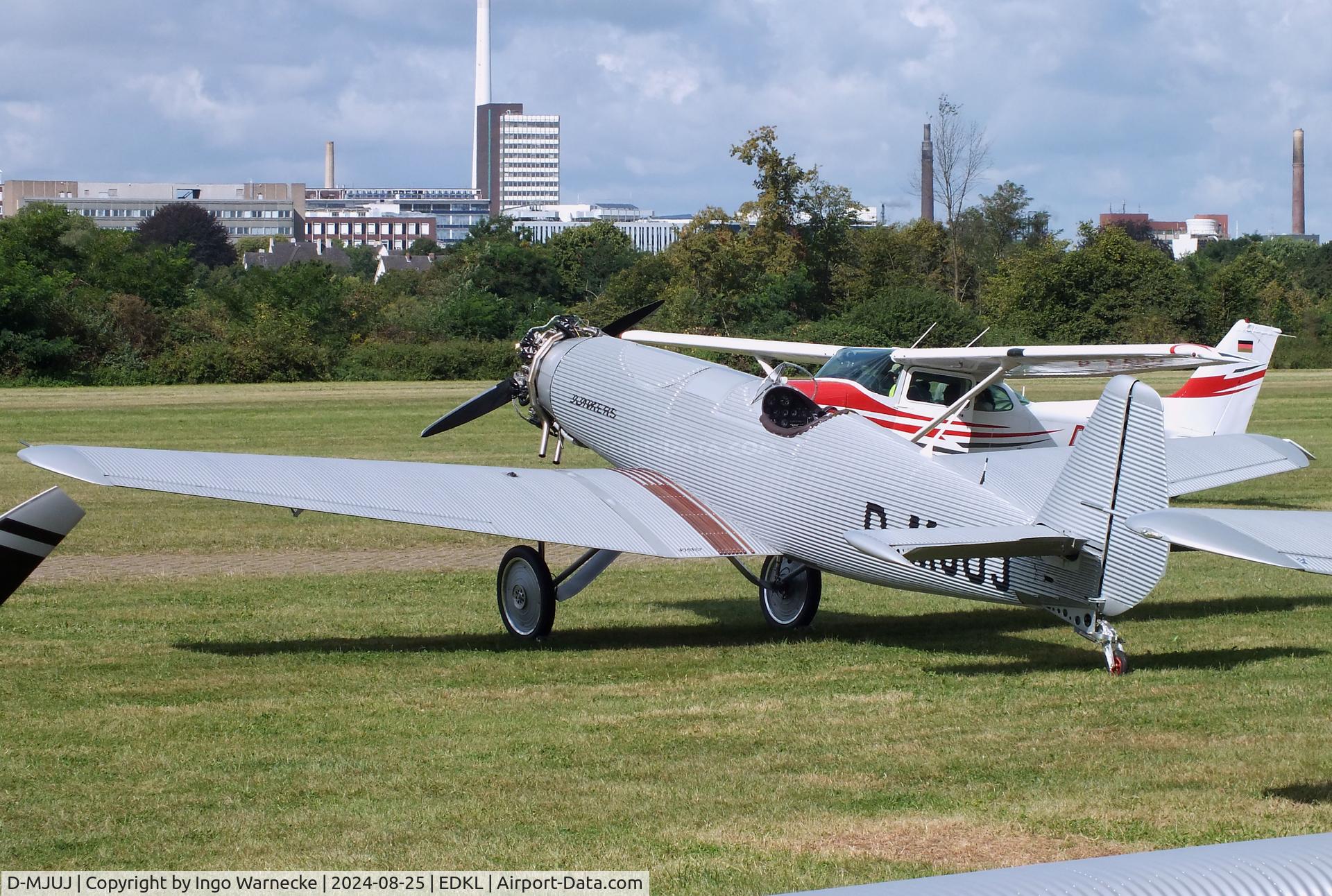 D-MJUJ, 2024 Junkers Flugzeugwerke AG A50ci Heritage Replica C/N 01, Junkers Flugzeugwerke A 50 ci Junior Heritage replica at the 2024 Flugplatzfest Leverkusen airfield display