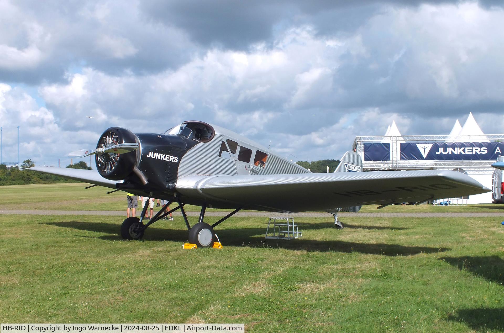 HB-RIO, 2022 Junkers Flugzeugwerke AG Junkers F-13 (Replica) C/N 13-003, Rimowa / Junkers F 13 replica (with radial engine) at the 2024 Flugplatzfest Leverkusen airfield display