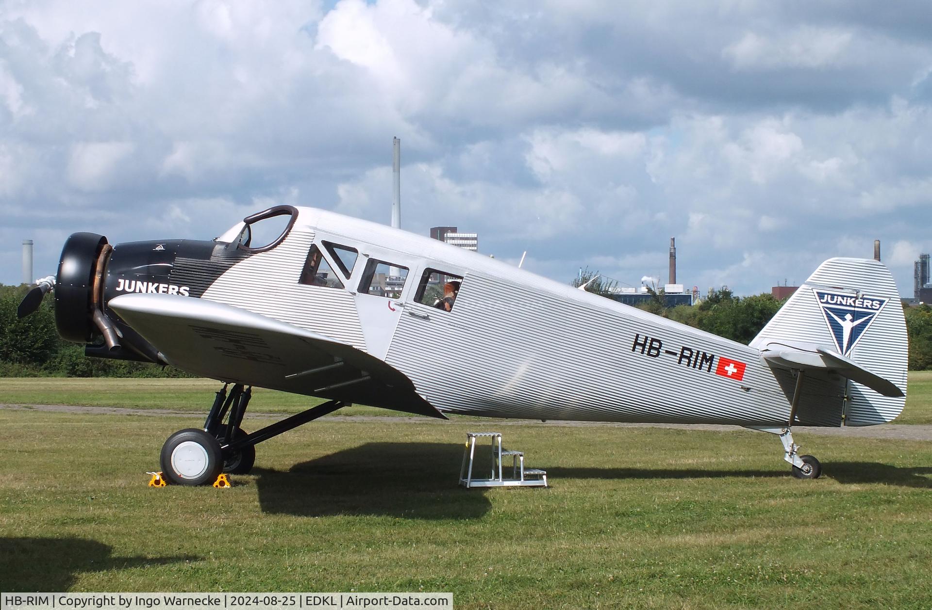 HB-RIM, 2015 Junkers F-13 (Replica) C/N 13-001, Rimowa / Junkers F 13 replica (with radial engine) at the 2024 Flugplatzfest Leverkusen airfield display
