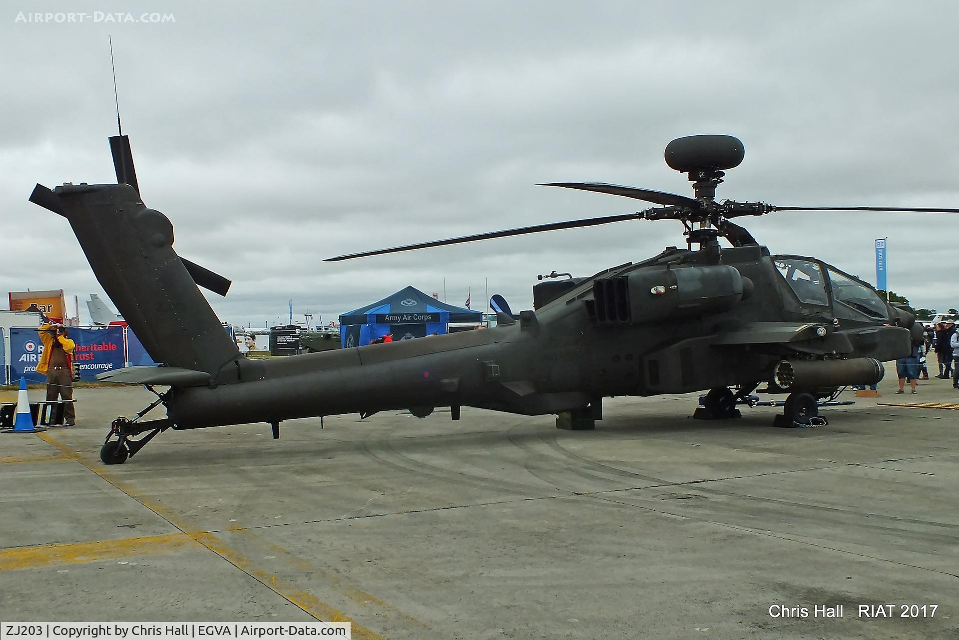 ZJ203, 2004 Westland Apache AH.1 C/N WAH.37, RIAT 2017