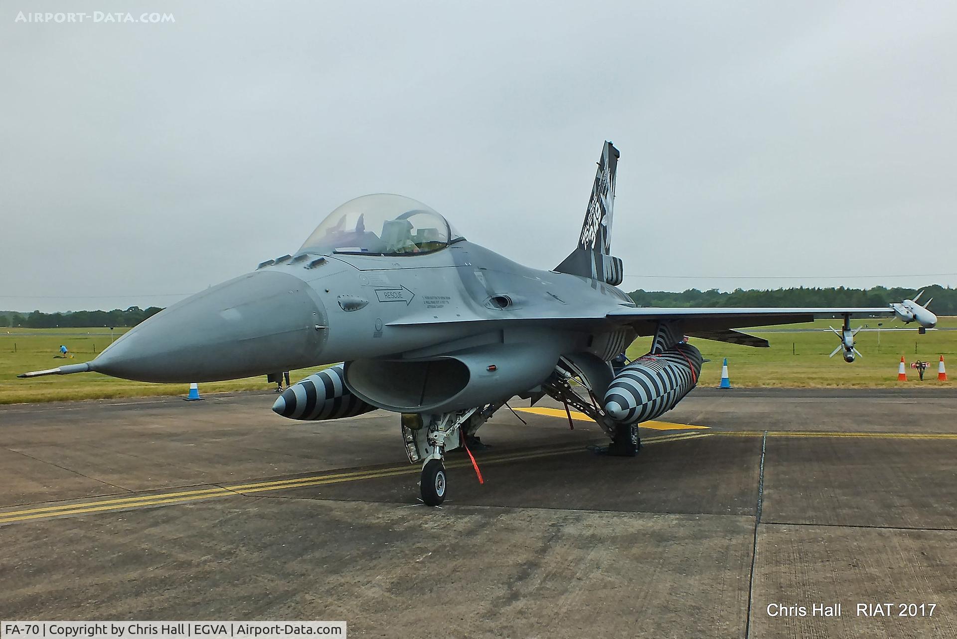FA-70, SABCA F-16AM Fighting Falcon C/N 6H-70, RIAT 2017