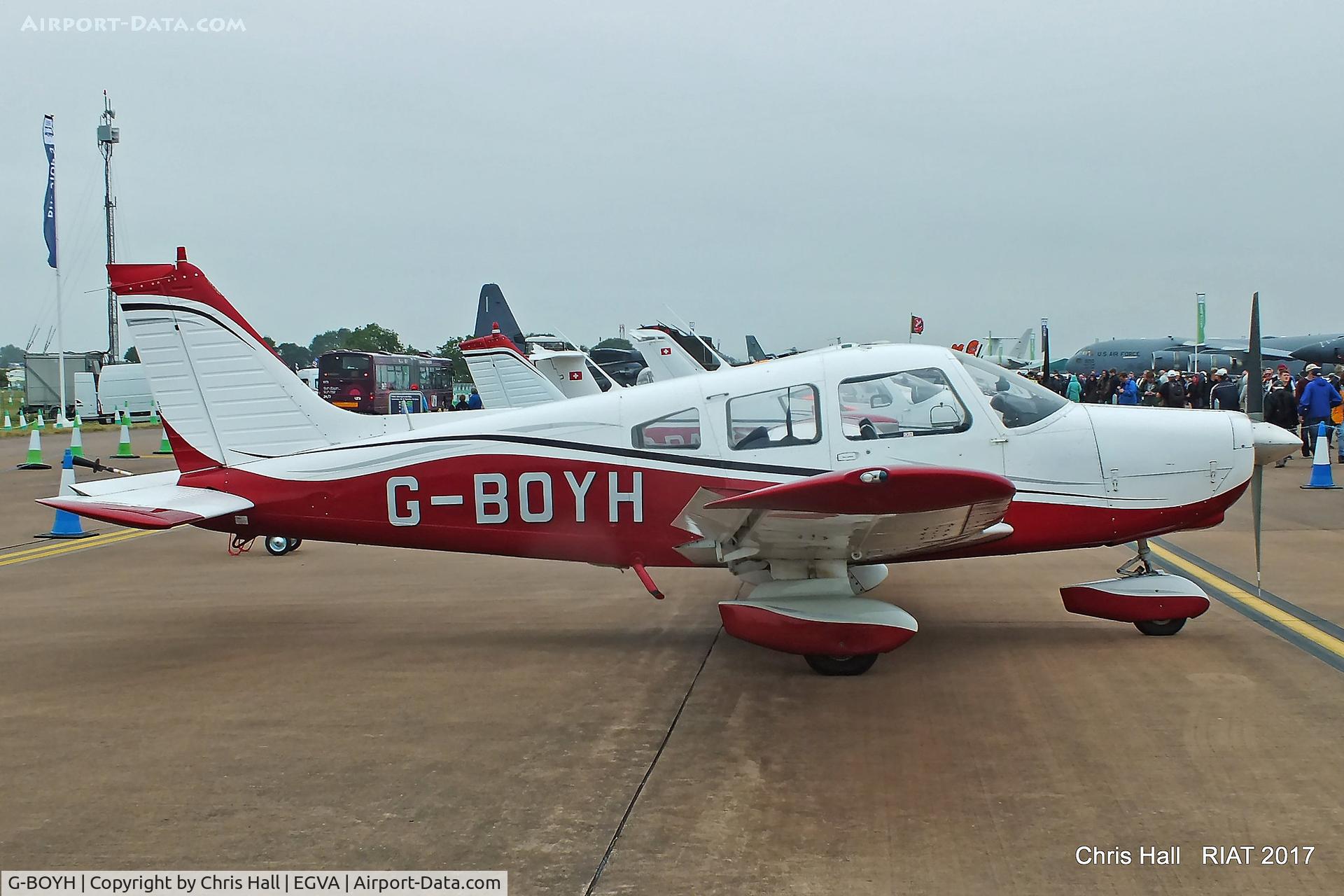 G-BOYH, 1977 Piper PA-28-151 Cherokee Warrior C/N 28-7715290, RIAT 2017