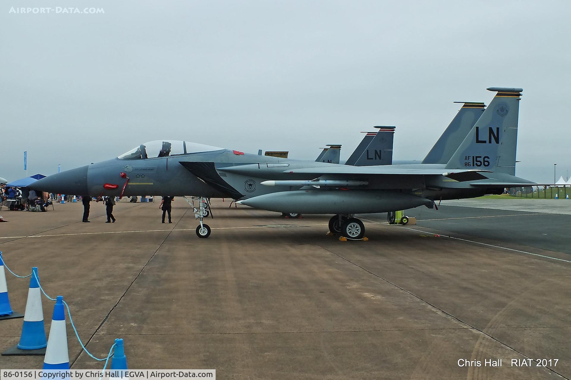 86-0156, 1986 McDonnell Douglas F-15C Eagle C/N 1003/C384, RIAT 2017