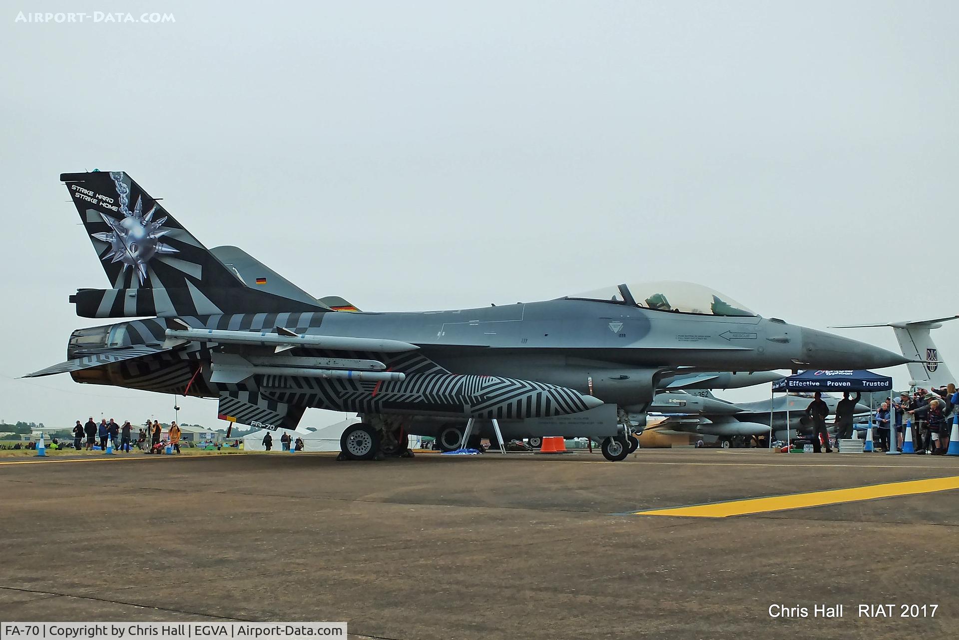 FA-70, SABCA F-16AM Fighting Falcon C/N 6H-70, RIAT 2017