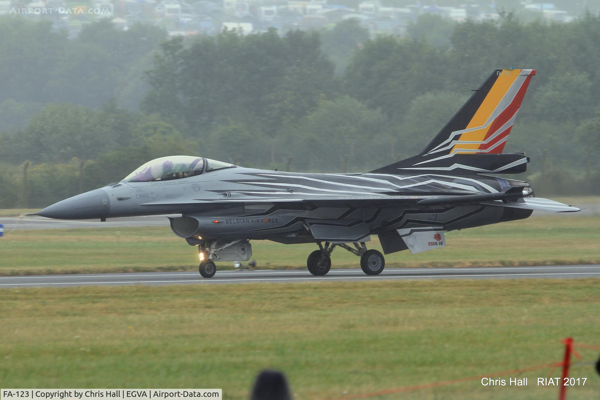 FA-123, SABCA F-16AM Fighting Falcon C/N 6H-123, RIAT 2017