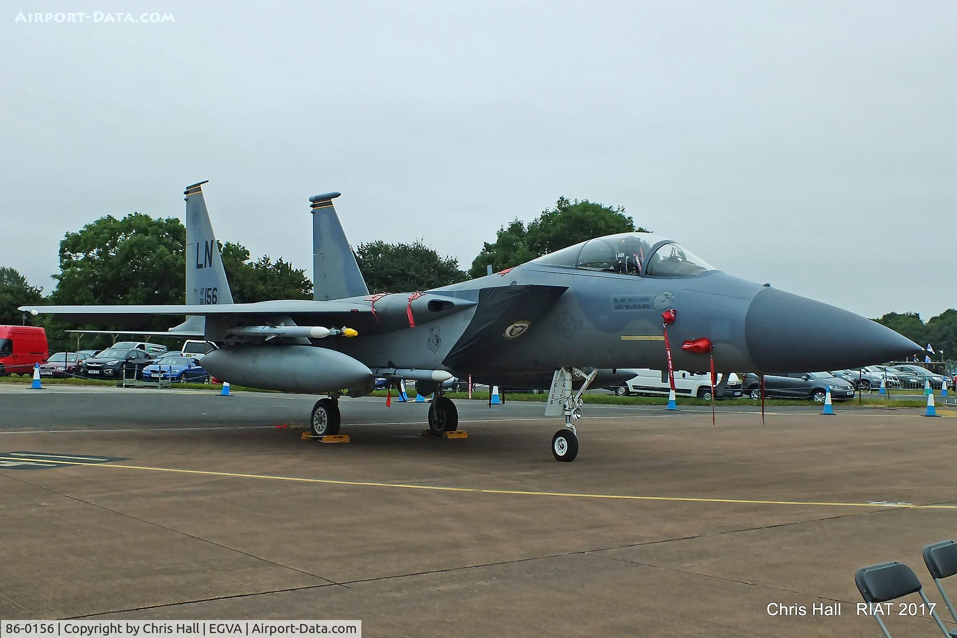 86-0156, 1986 McDonnell Douglas F-15C Eagle C/N 1003/C384, RIAT 2017