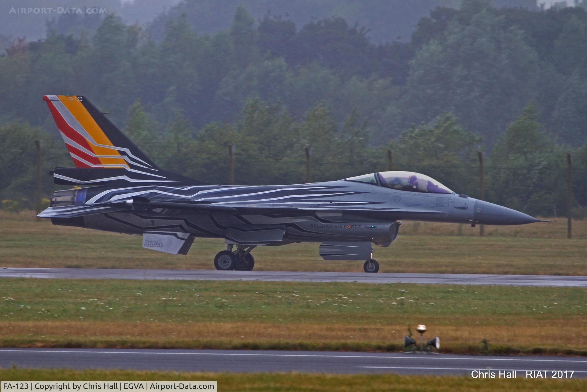 FA-123, SABCA F-16AM Fighting Falcon C/N 6H-123, RIAT 2017