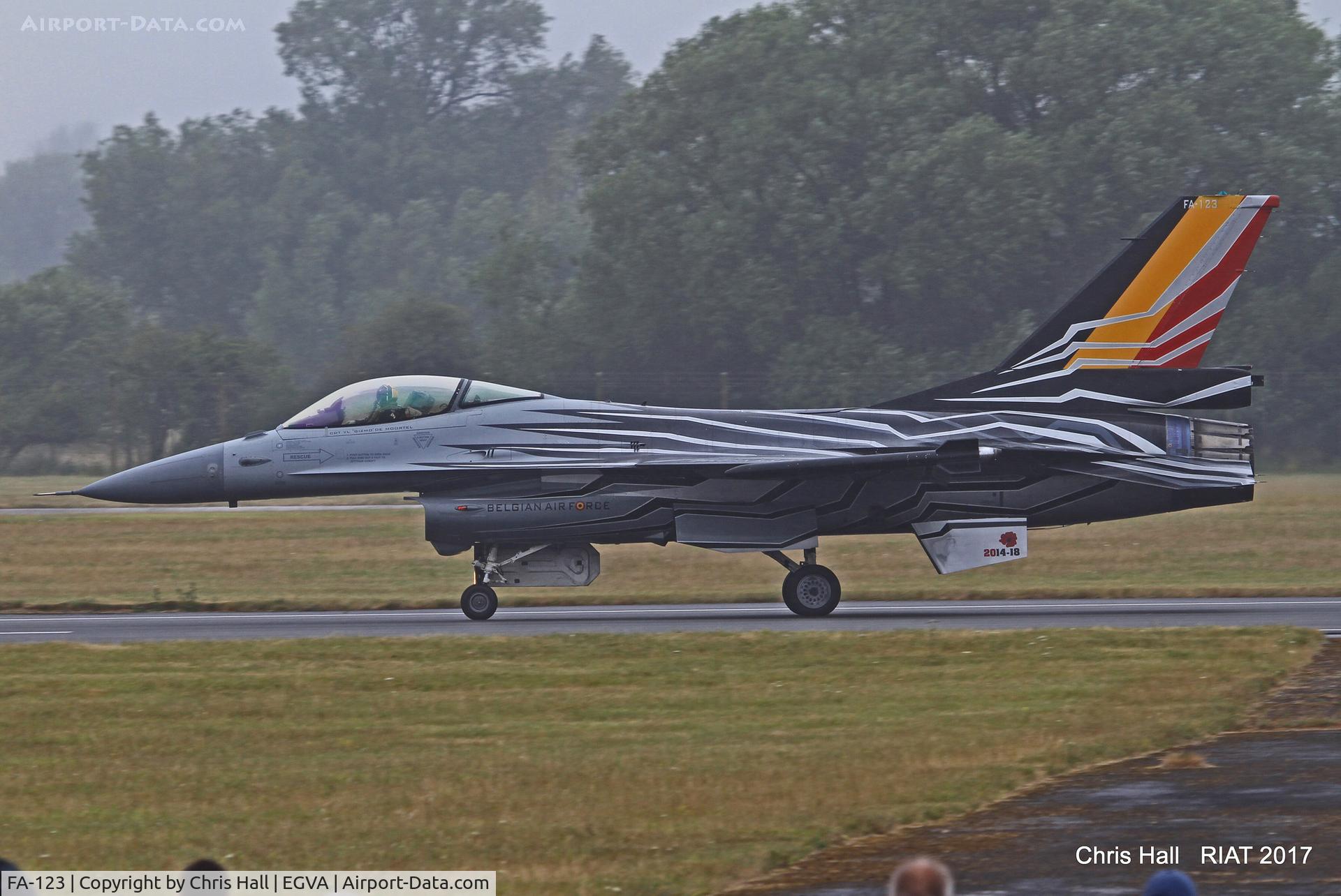FA-123, SABCA F-16AM Fighting Falcon C/N 6H-123, RIAT 2017