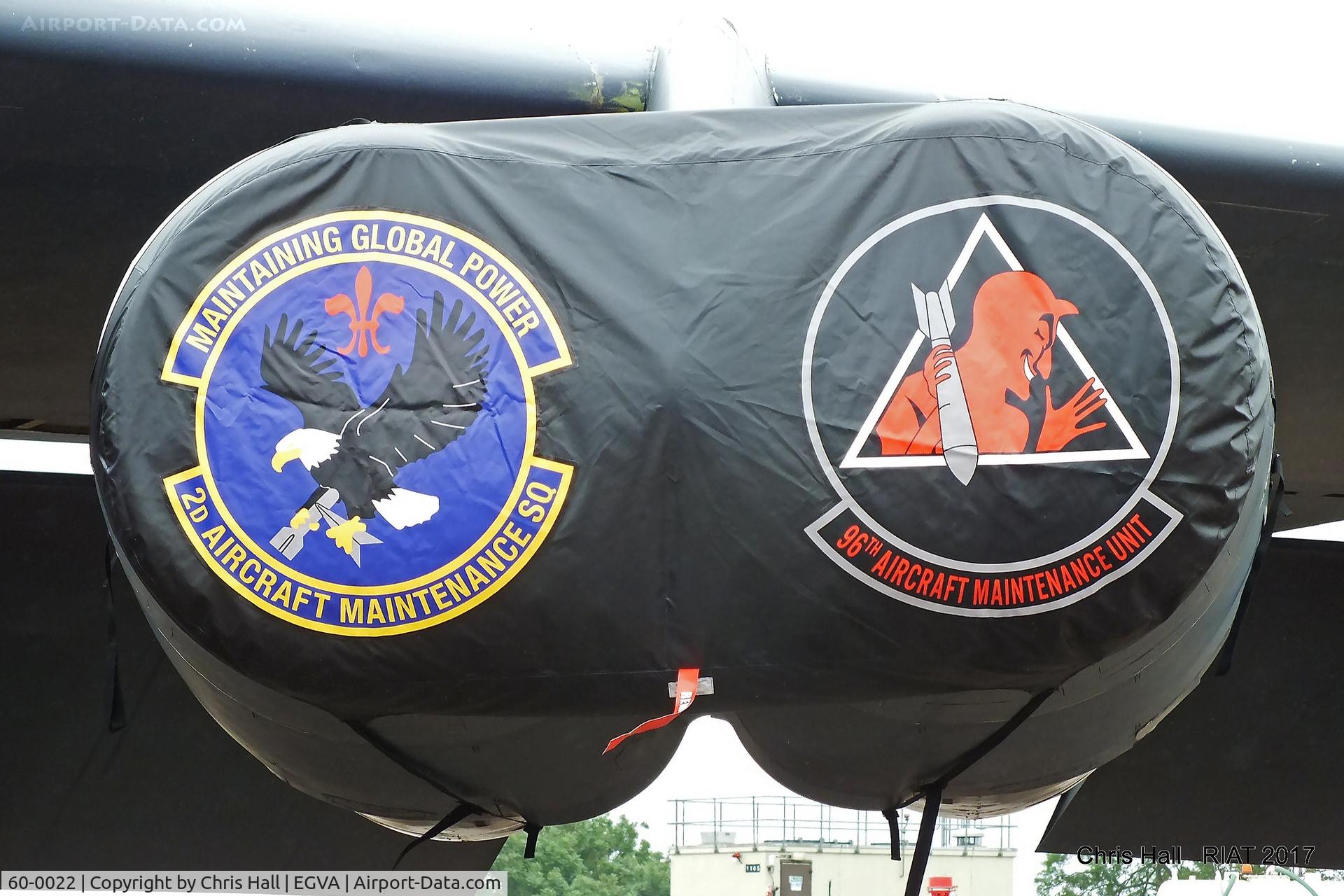 60-0022, 1960 Boeing B-52H Stratofortress C/N 464387, RIAT 2017