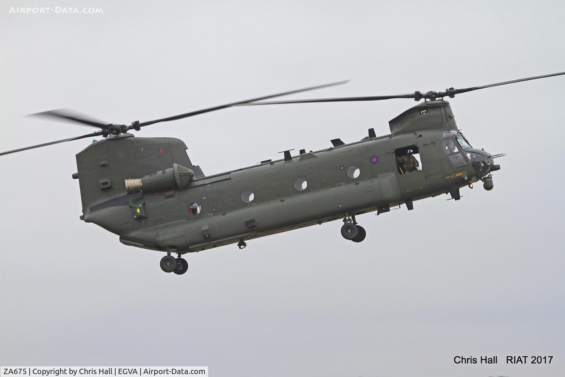 ZA675, Boeing Vertol Chinook HC.4 C/N M/A006/M7009,, RIAT 2017