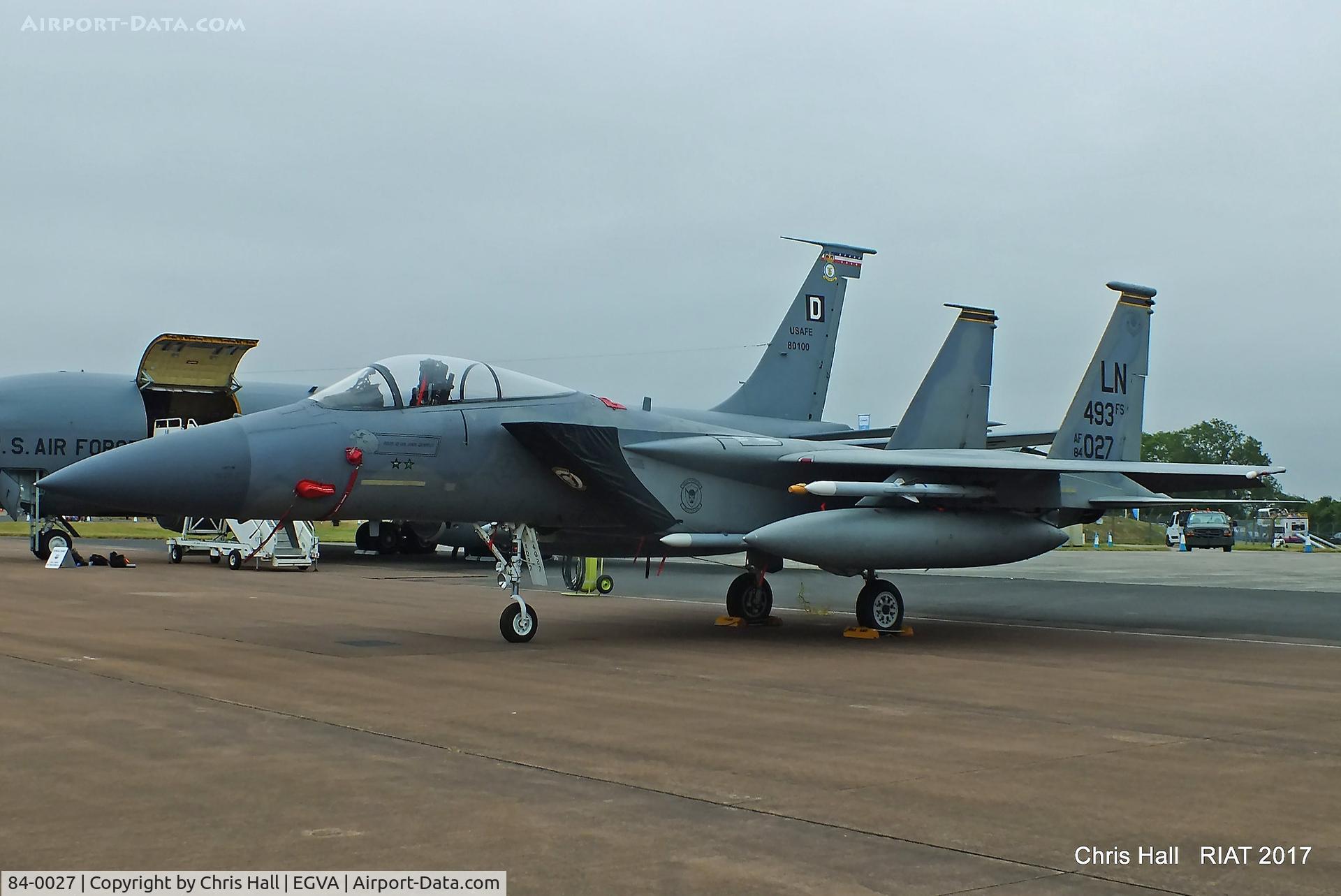 84-0027, 1984 McDonnell Douglas F-15C Eagle C/N 0938/C330, RIAT 2017
