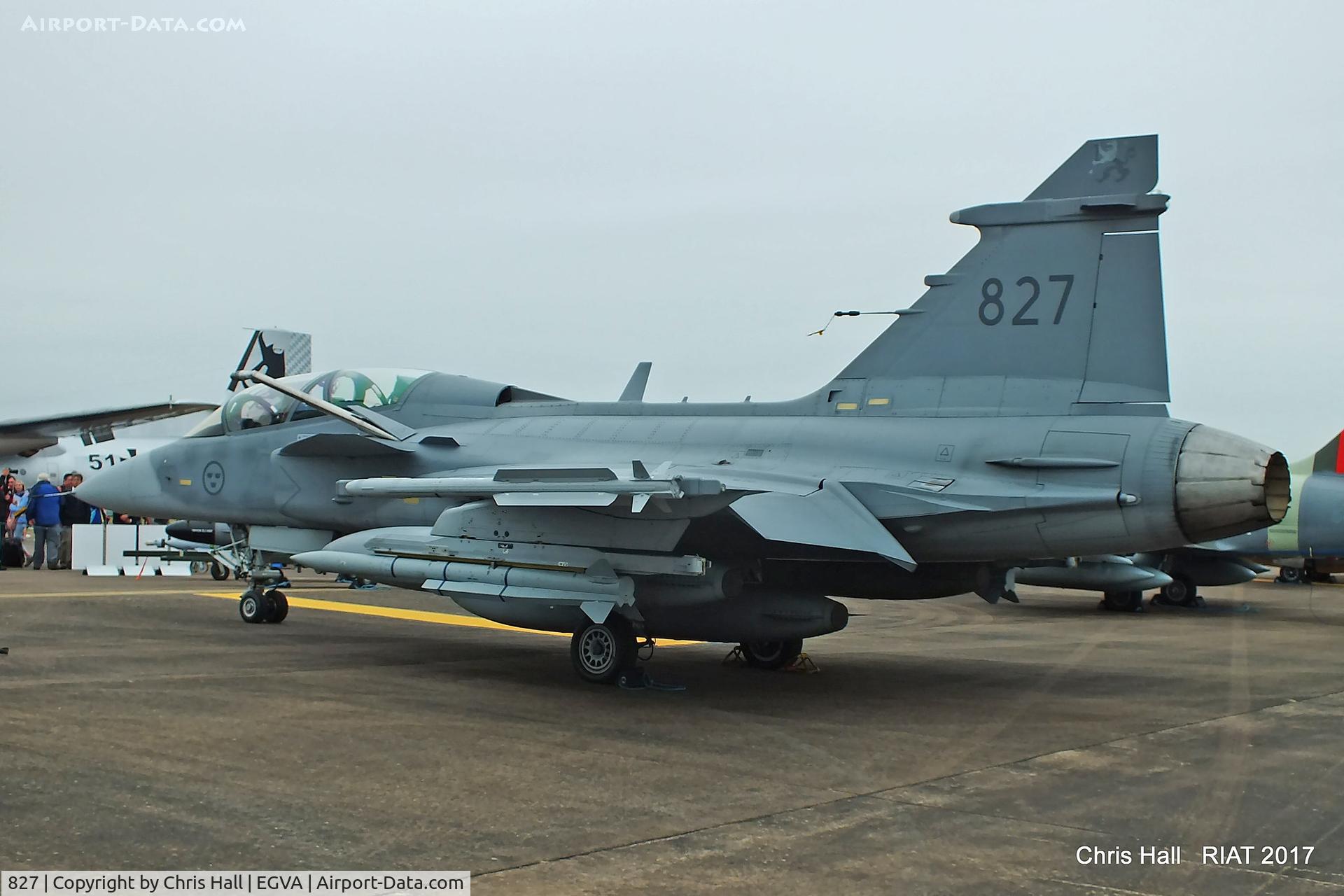 827, Saab JAS-39D Gripen C/N 39827, RIAT 2017