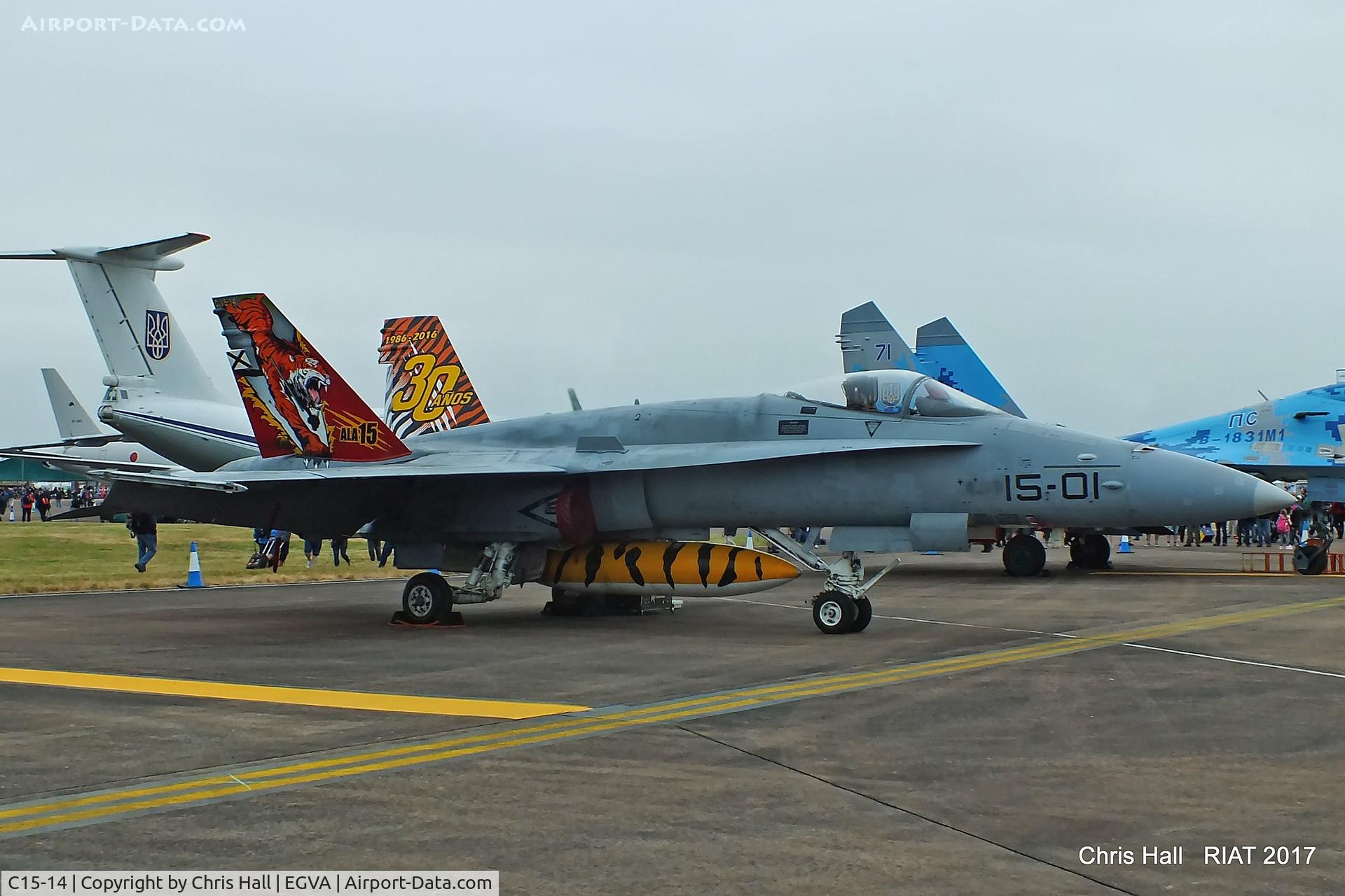 C15-14, McDonnell Douglas EF-18A+ Hornet C/N 0487/A402, RIAT 2017