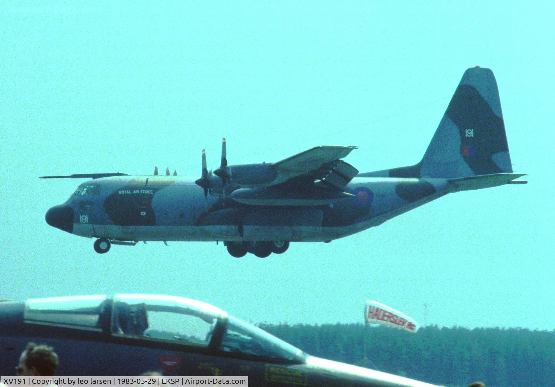 XV191, 1967 Lockheed C-130K Hercules C.1 C/N 382-4211, Skrydstrup 29.5.1983
