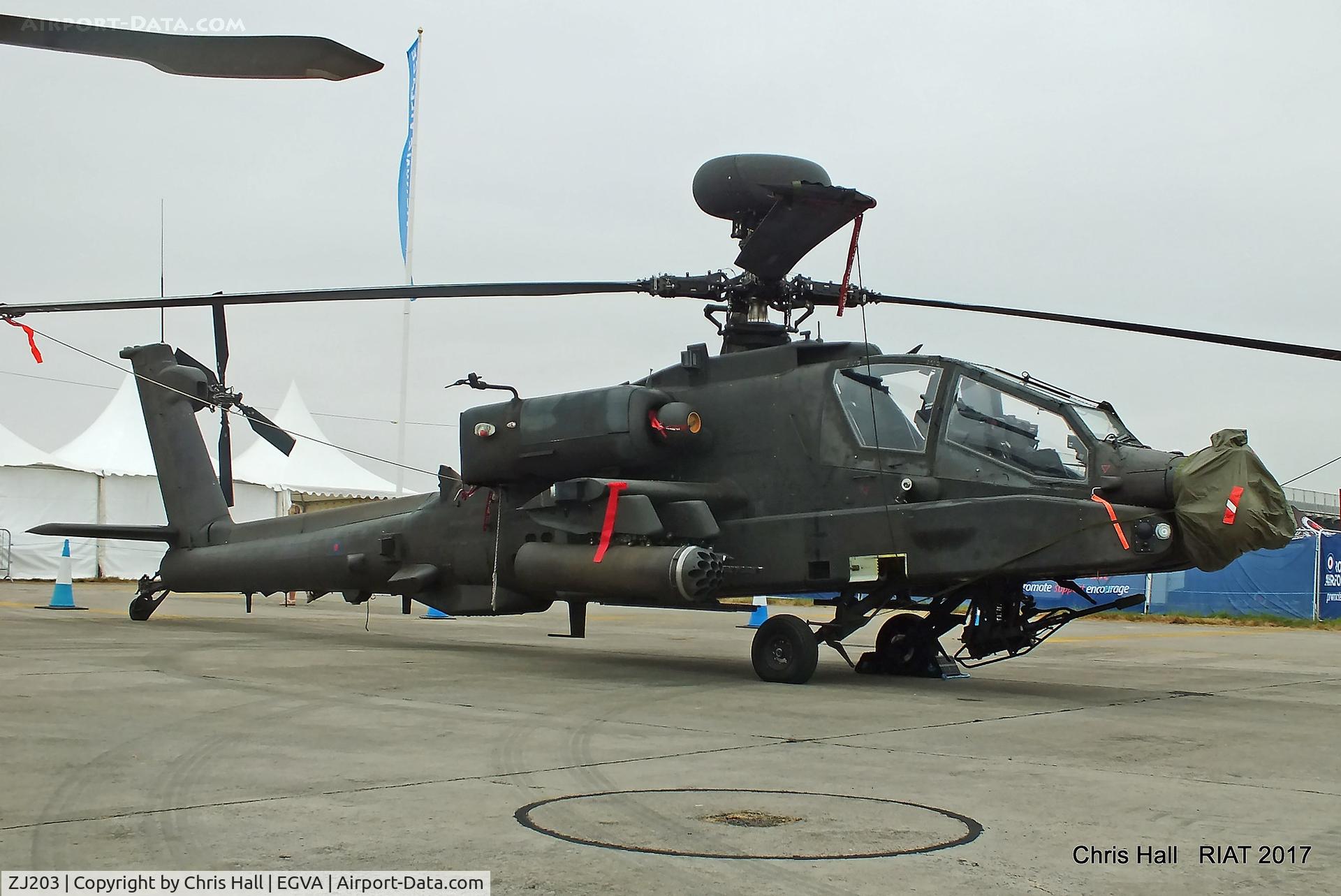 ZJ203, 2004 Westland Apache AH.1 C/N WAH.37, RIAT 2017