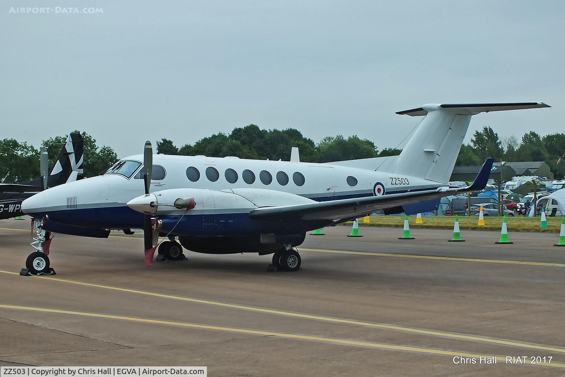 ZZ503, 2008 Hawker Beechcraft B350CER Avenger T1 C/N FL633, RIAT 2017