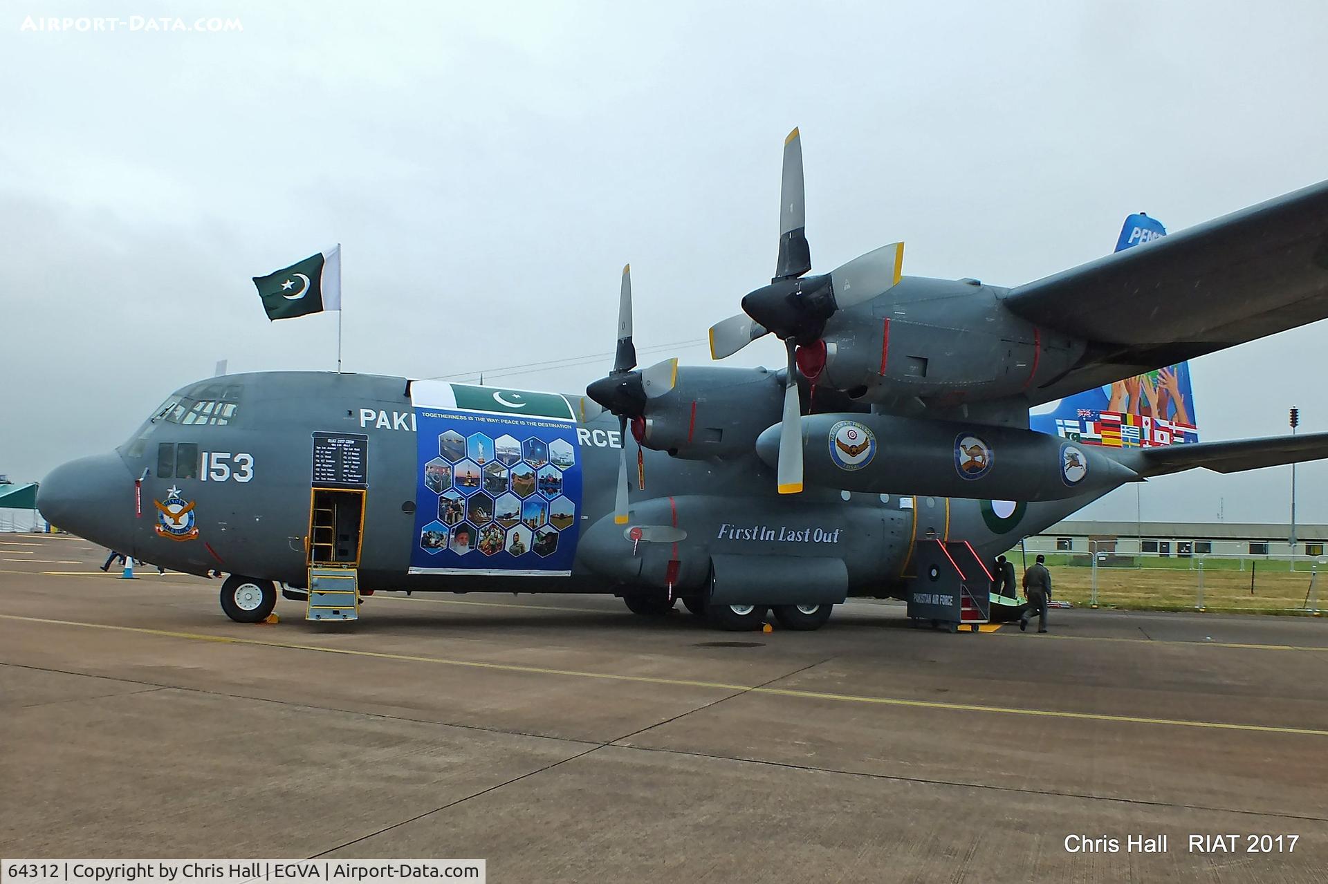 64312, Lockheed C-130E Hercules C/N 382-4153, RIAT 2017