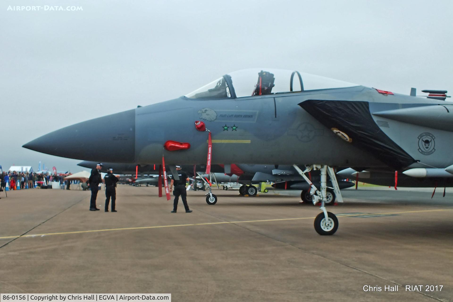 86-0156, 1986 McDonnell Douglas F-15C Eagle C/N 1003/C384, RIAT 2017