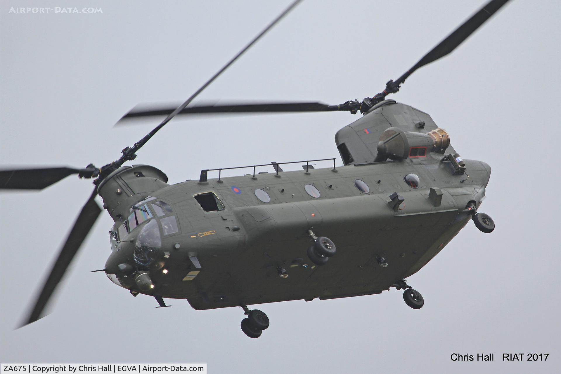 ZA675, Boeing Vertol Chinook HC.4 C/N M/A006/M7009,, RIAT 2017