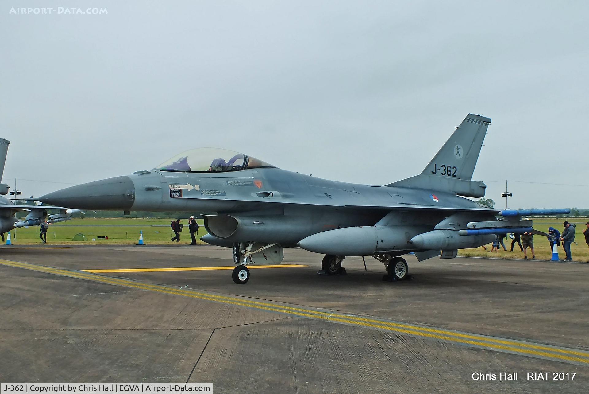 J-362, 1986 Fokker F-16AM Fighting Falcon C/N 6D-119, RIAT 2017