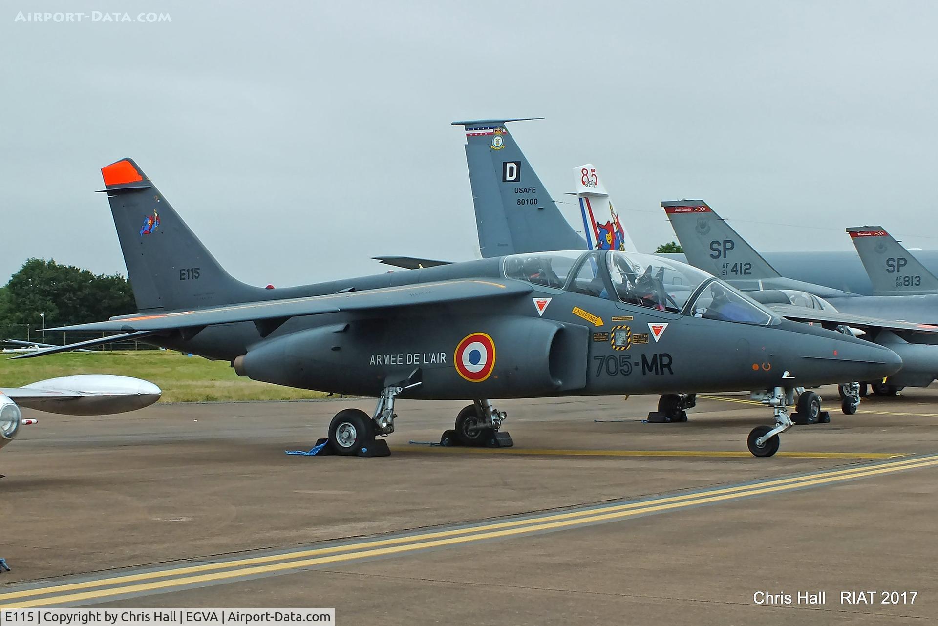 E115, Dassault-Dornier Alpha Jet E C/N E115, RIAT 2017
