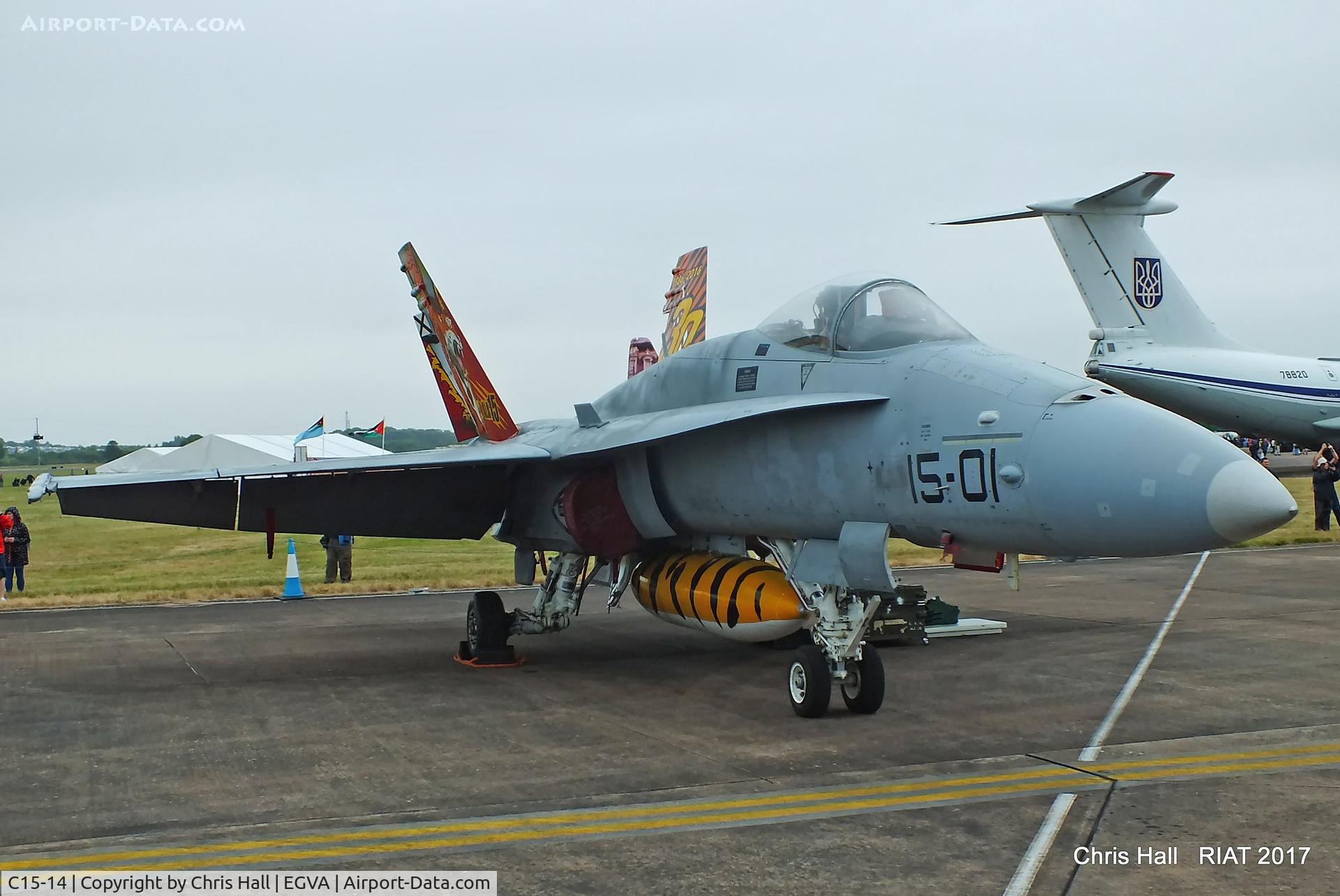C15-14, McDonnell Douglas EF-18A+ Hornet C/N 0487/A402, RIAT 2017
