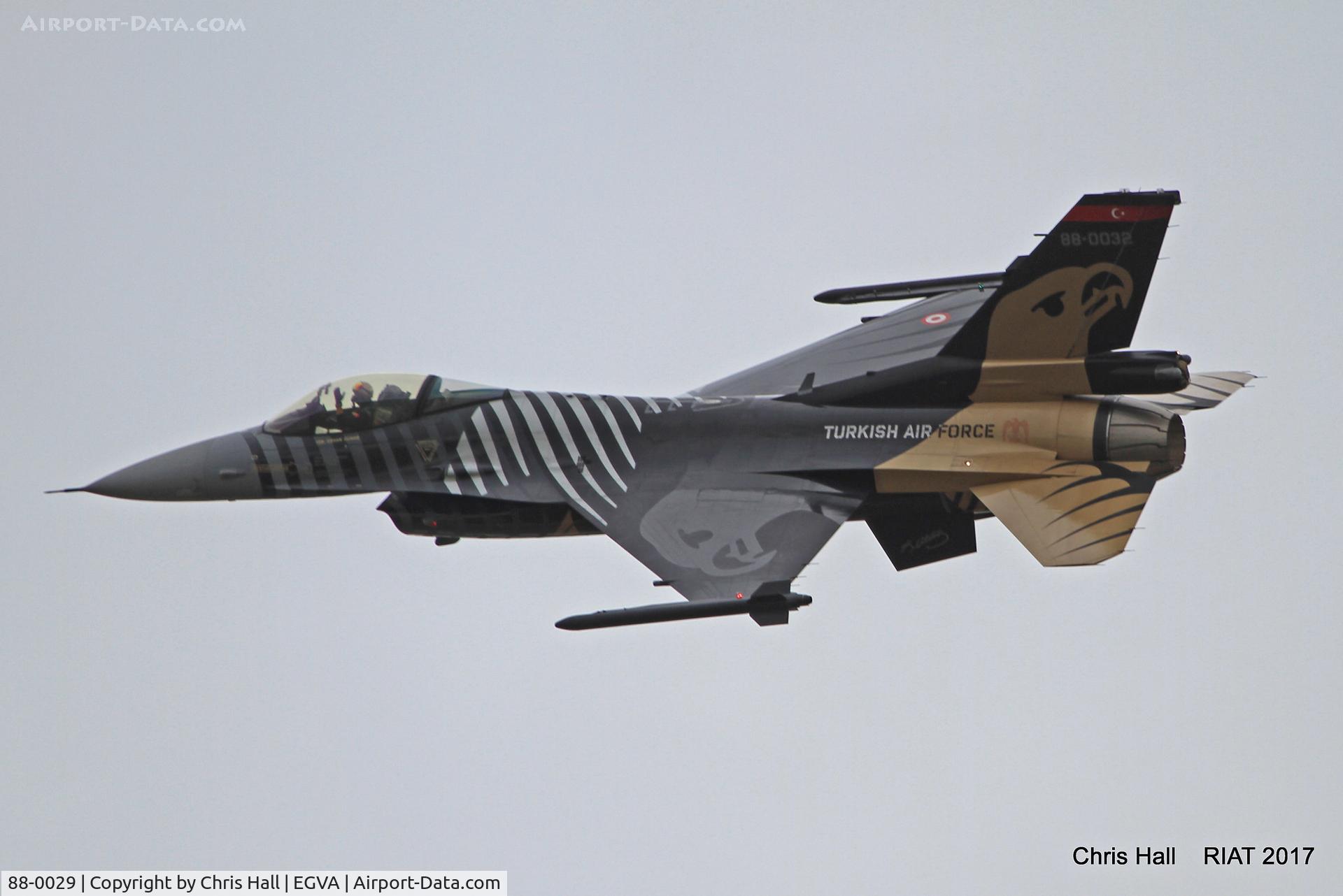 88-0029, TAI (Turkish Aerospace Industries) F-16C Fighting Falcon C/N 4R-31, RIAT 2017