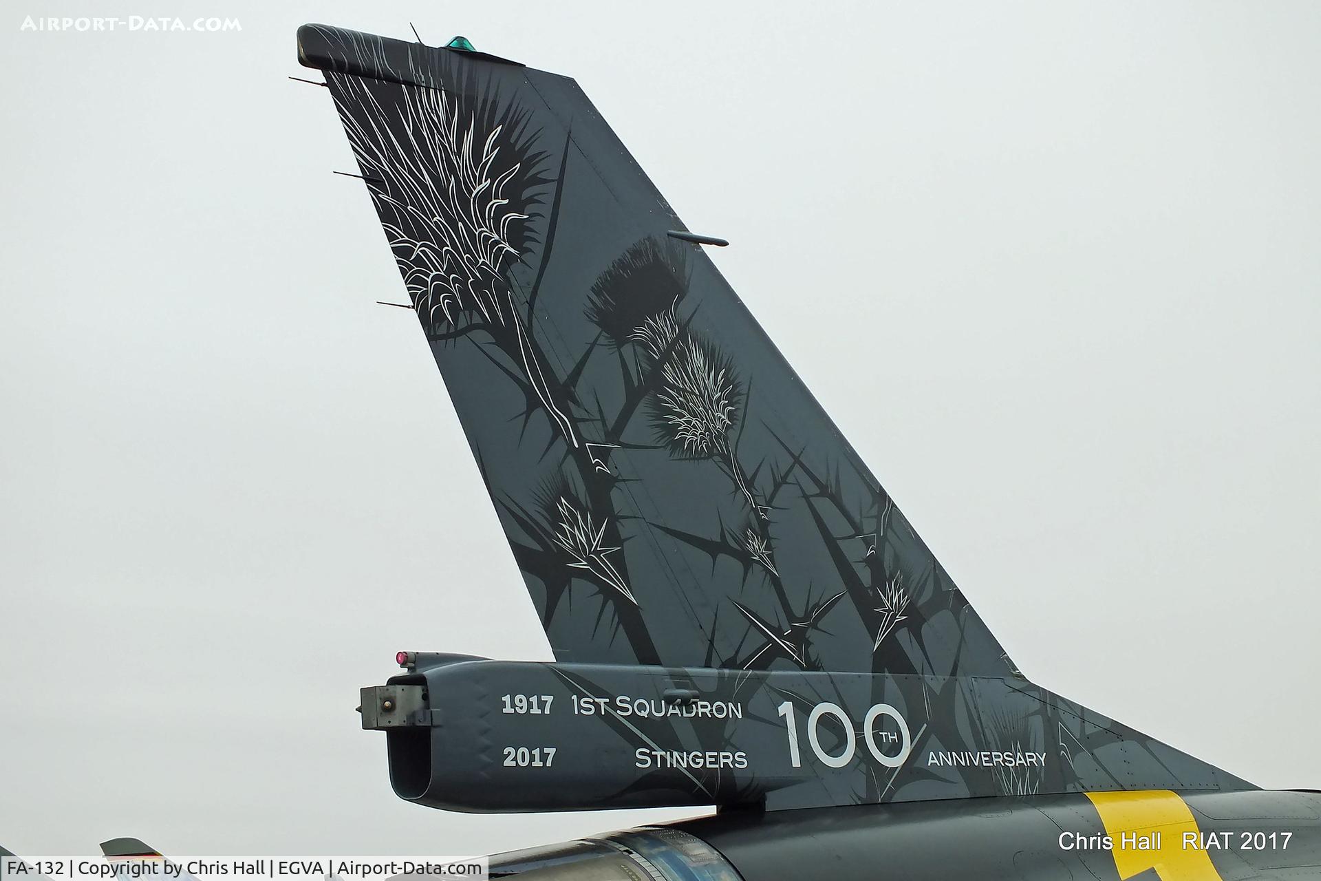 FA-132, SABCA F-16AM Fighting Falcon C/N 6H-132, RIAT 2017