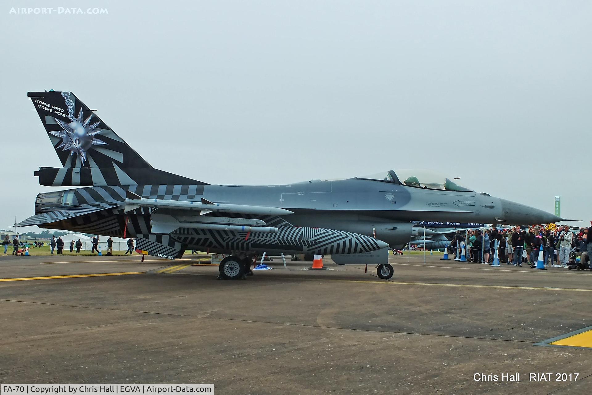 FA-70, SABCA F-16AM Fighting Falcon C/N 6H-70, RIAT 2017