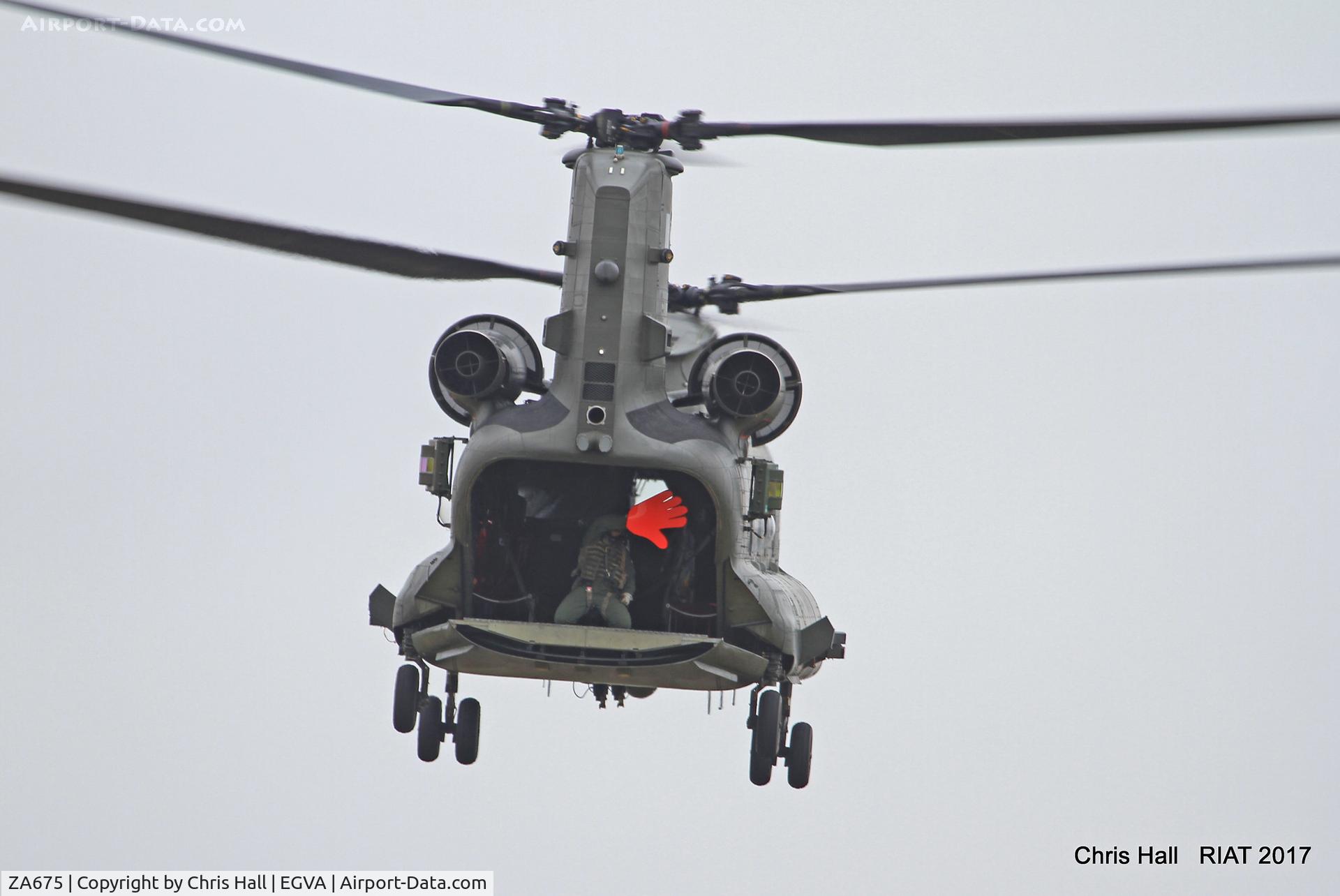 ZA675, Boeing Vertol Chinook HC.4 C/N M/A006/M7009,, RIAT 2017