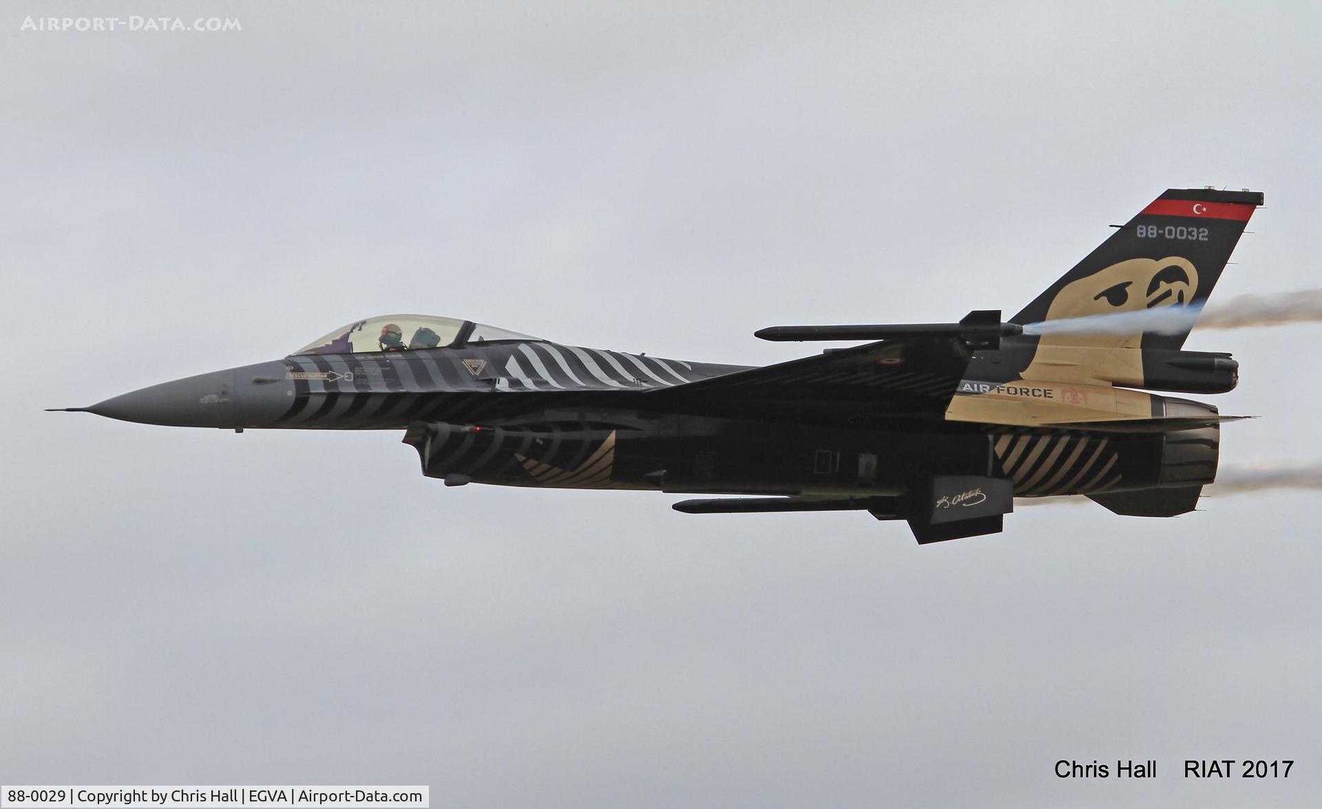 88-0029, TAI (Turkish Aerospace Industries) F-16C Fighting Falcon C/N 4R-31, RIAT 2017