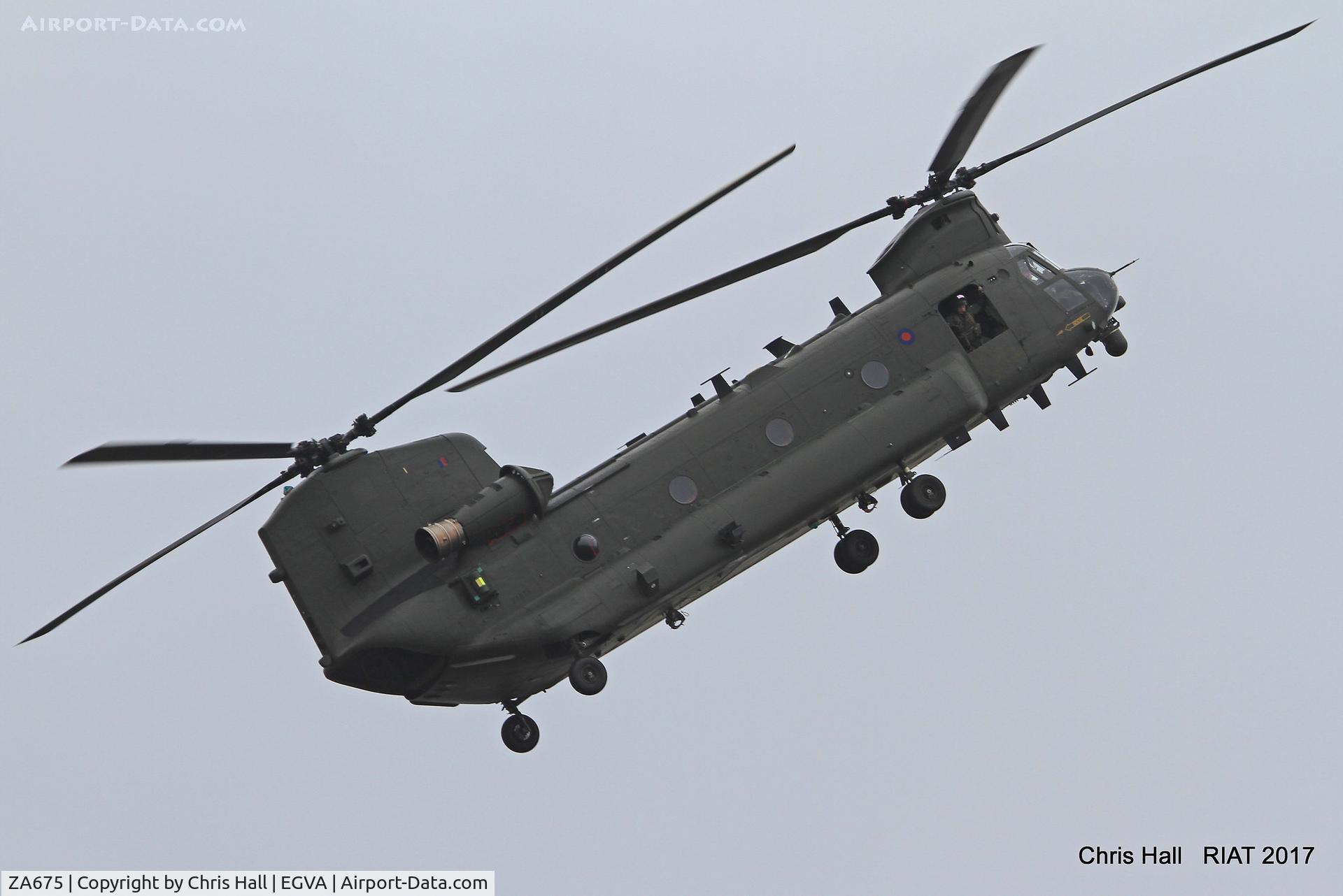 ZA675, Boeing Vertol Chinook HC.4 C/N M/A006/M7009,, RIAT 2017