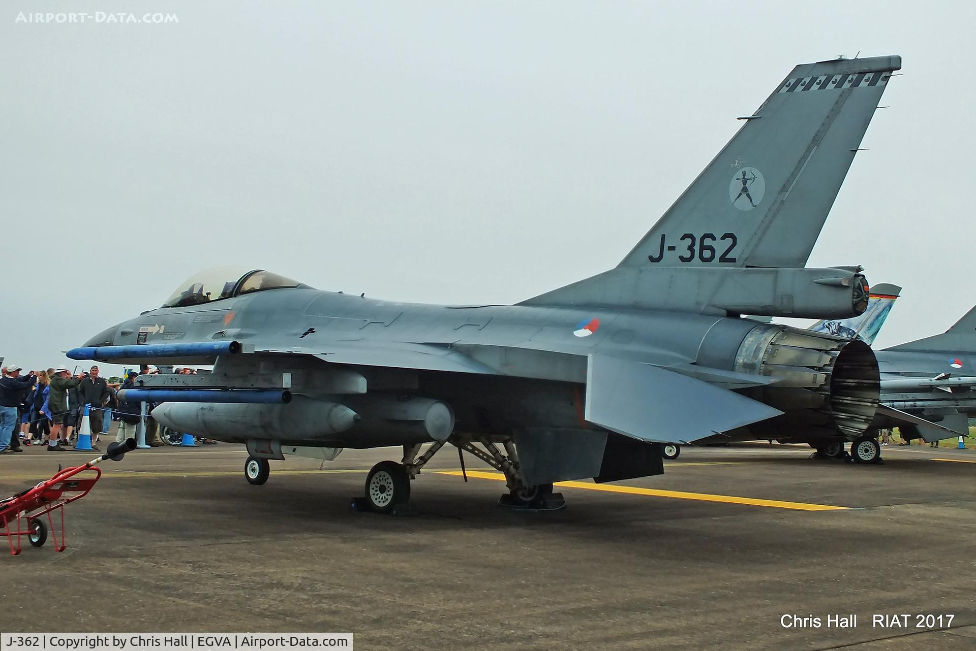 J-362, 1986 Fokker F-16AM Fighting Falcon C/N 6D-119, RIAT 2017
