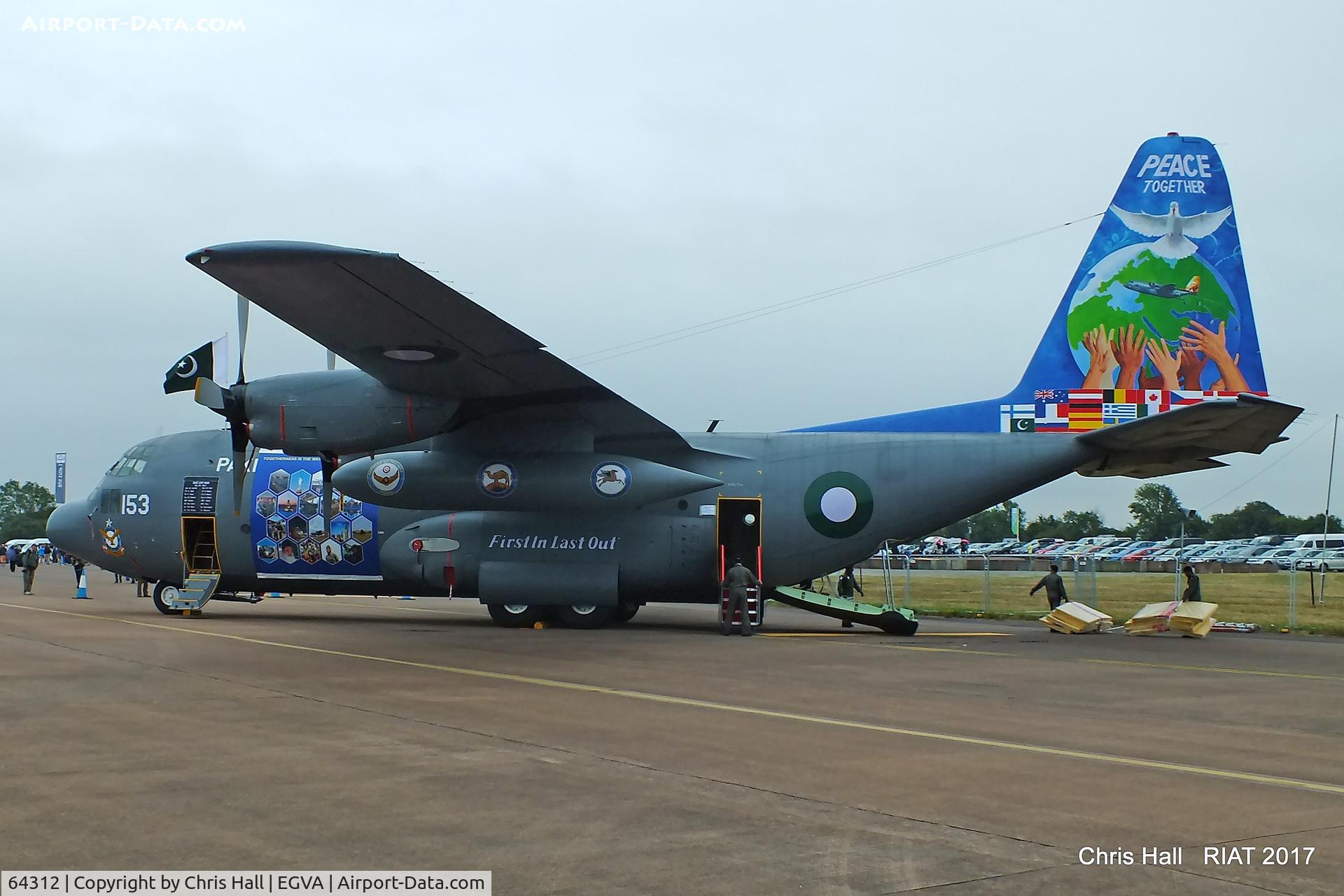 64312, Lockheed C-130E Hercules C/N 382-4153, RIAT 2017