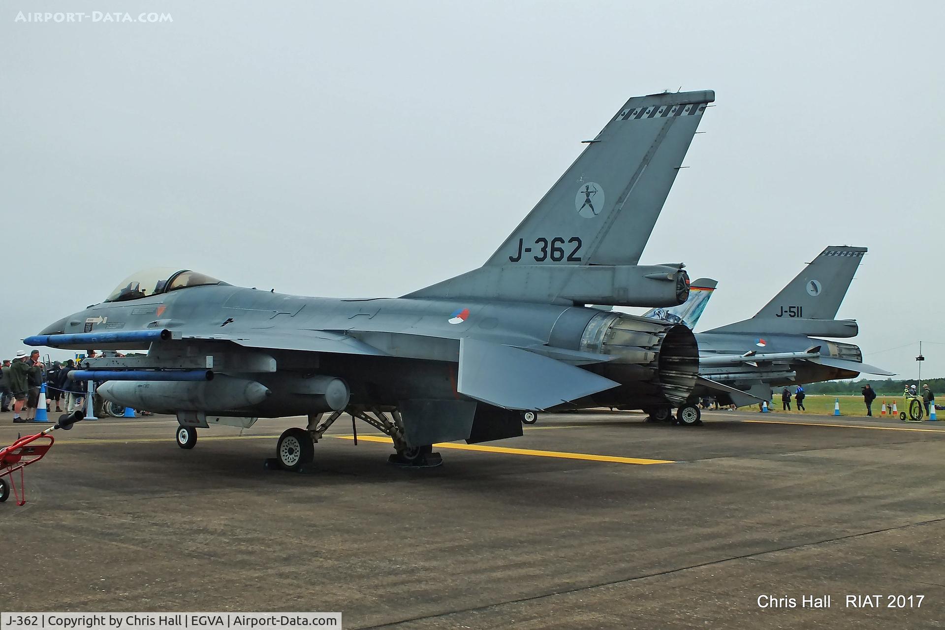 J-362, 1986 Fokker F-16AM Fighting Falcon C/N 6D-119, RIAT 2017