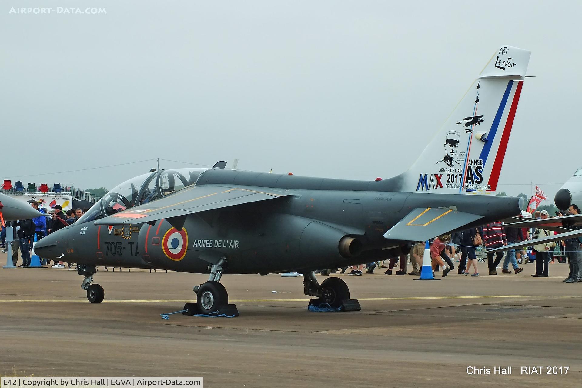 E42, Dassault-Dornier Alpha Jet E C/N E42, RIAT 2017