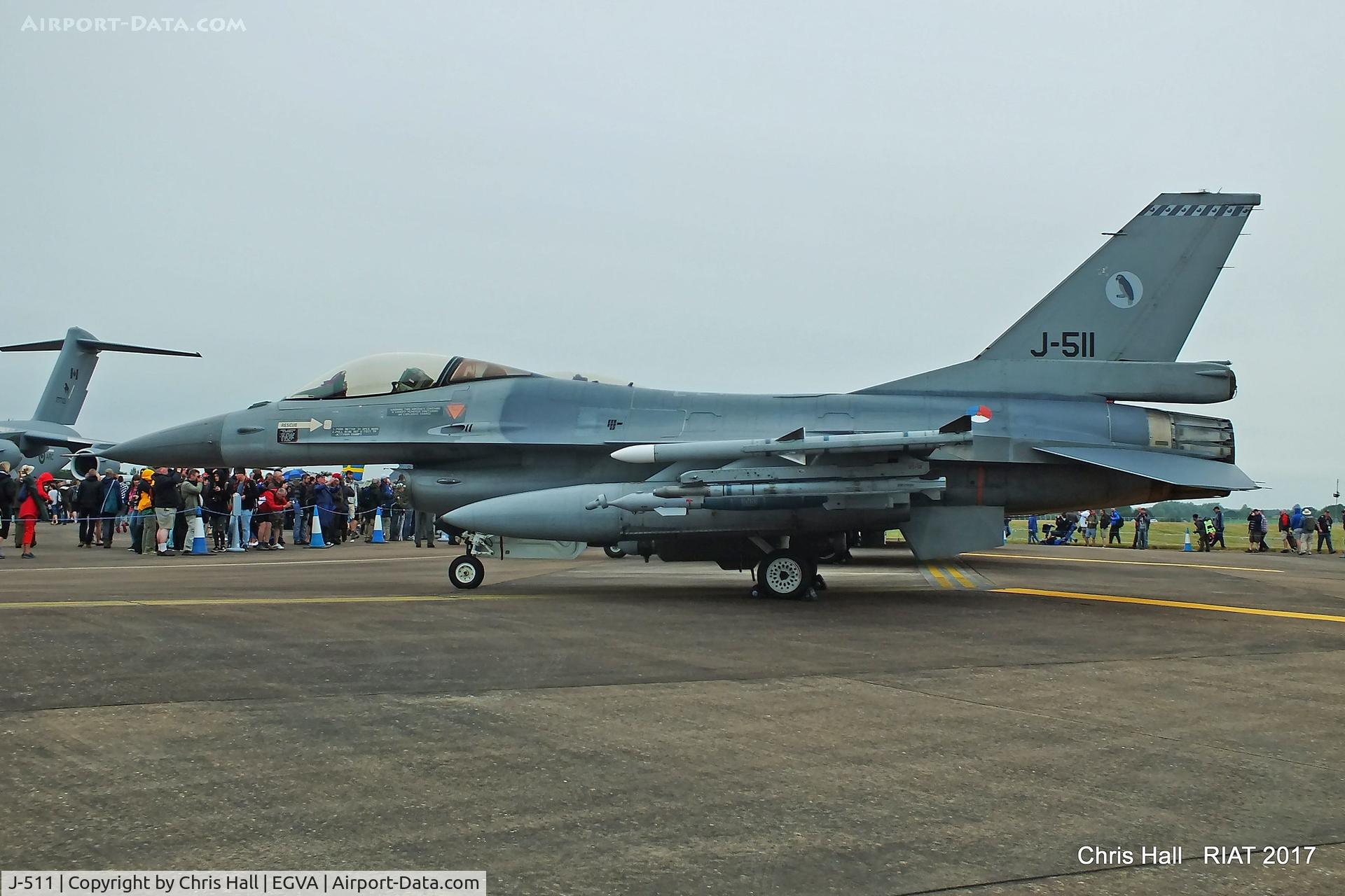 J-511, 1989 Fokker F-16A Fighting Falcon C/N 6D-150, RIAT 2017