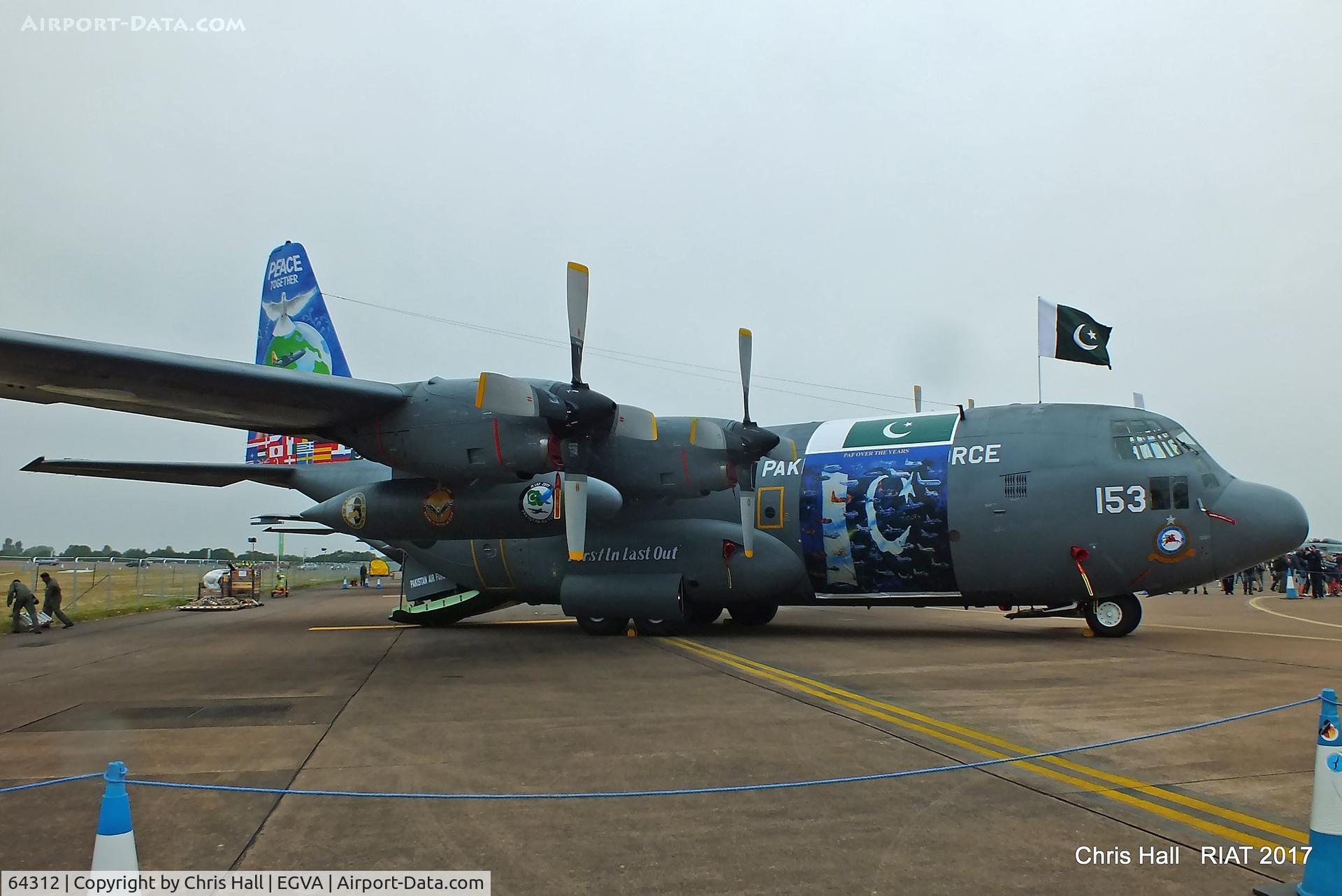 64312, Lockheed C-130E Hercules C/N 382-4153, RIAT 2017