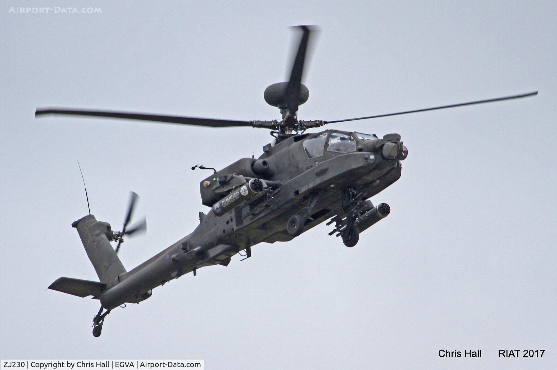 ZJ230, 2003 Westland Apache AH.1 C/N DU064/WAH064, RIAT 2017