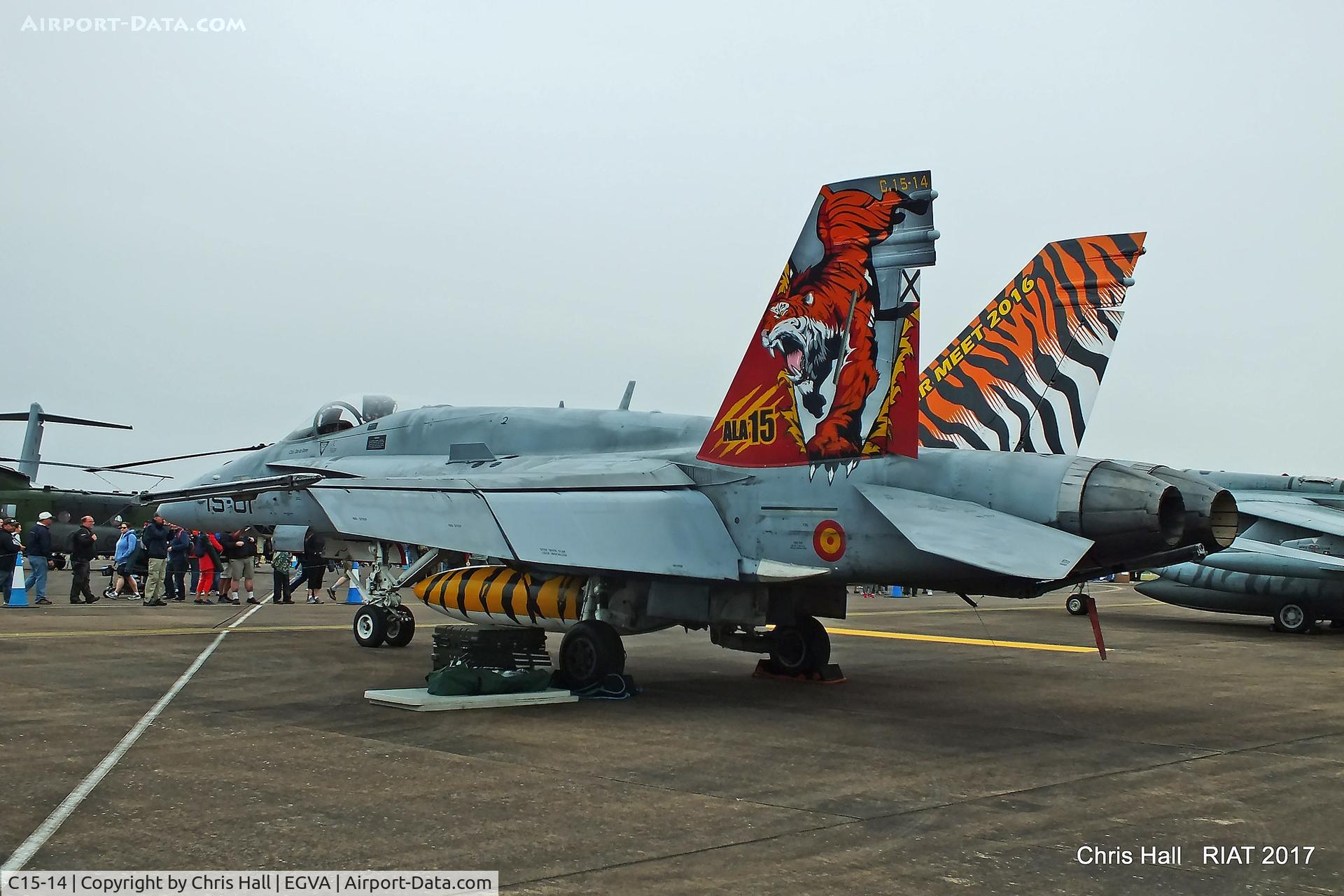 C15-14, McDonnell Douglas EF-18A+ Hornet C/N 0487/A402, RIAT 2017